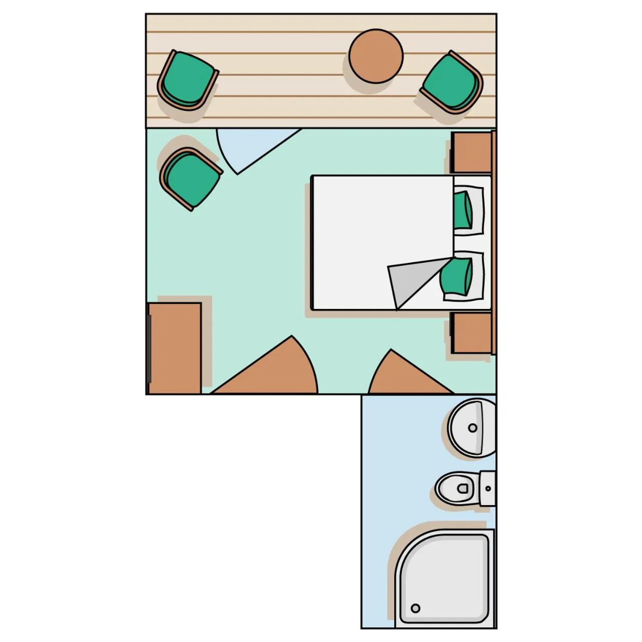 Floor plan in Hotel Crystal - KitzHorn Suites