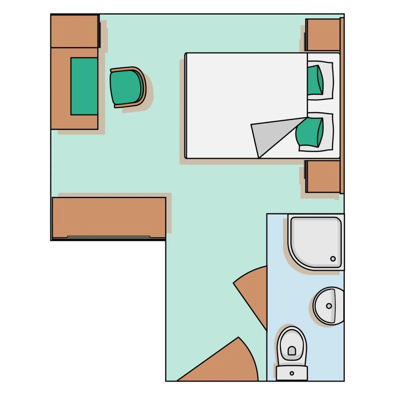 Floor plan in Hotel Crystal - KitzHorn Suites