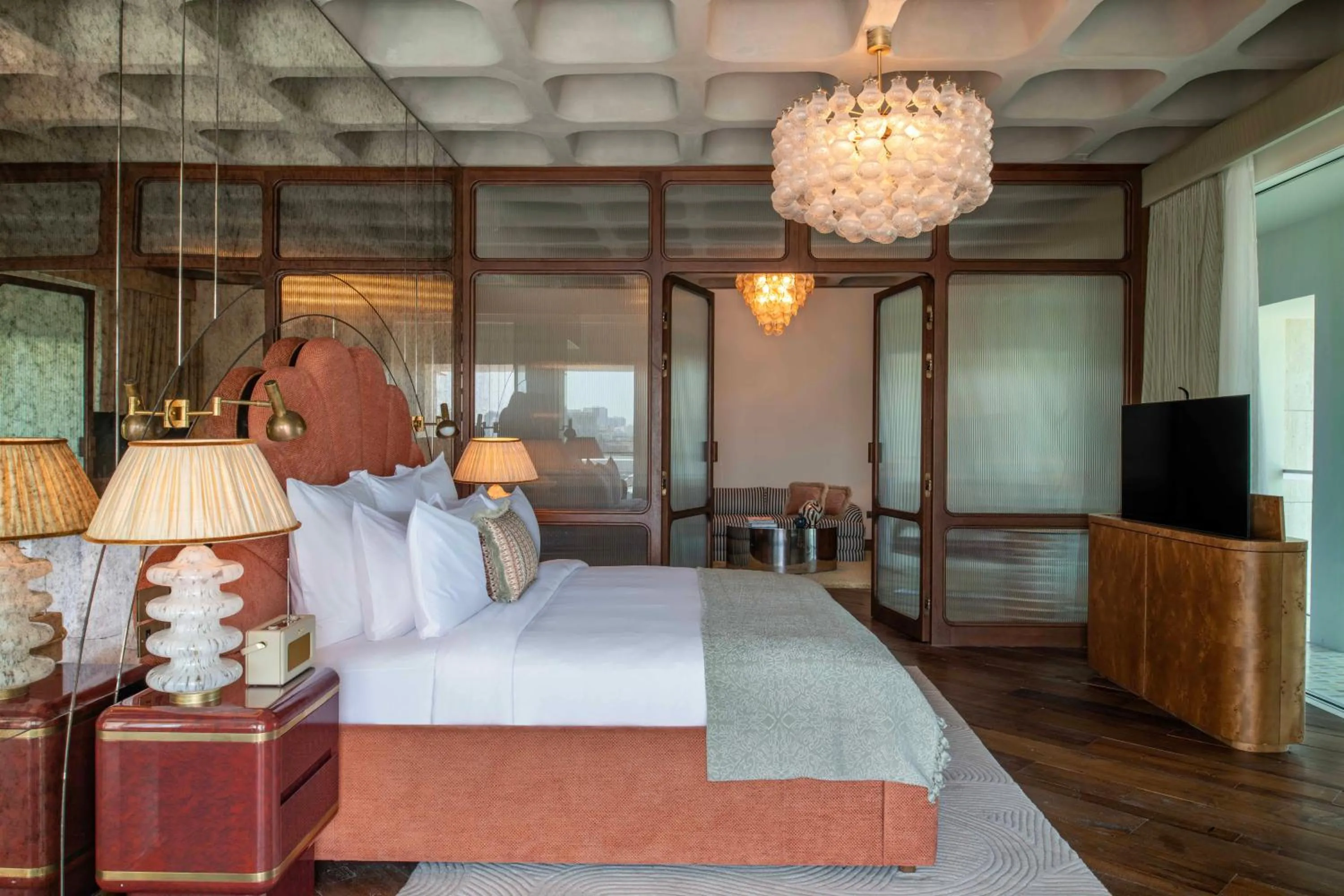 Bedroom, Bed in The Ned Doha