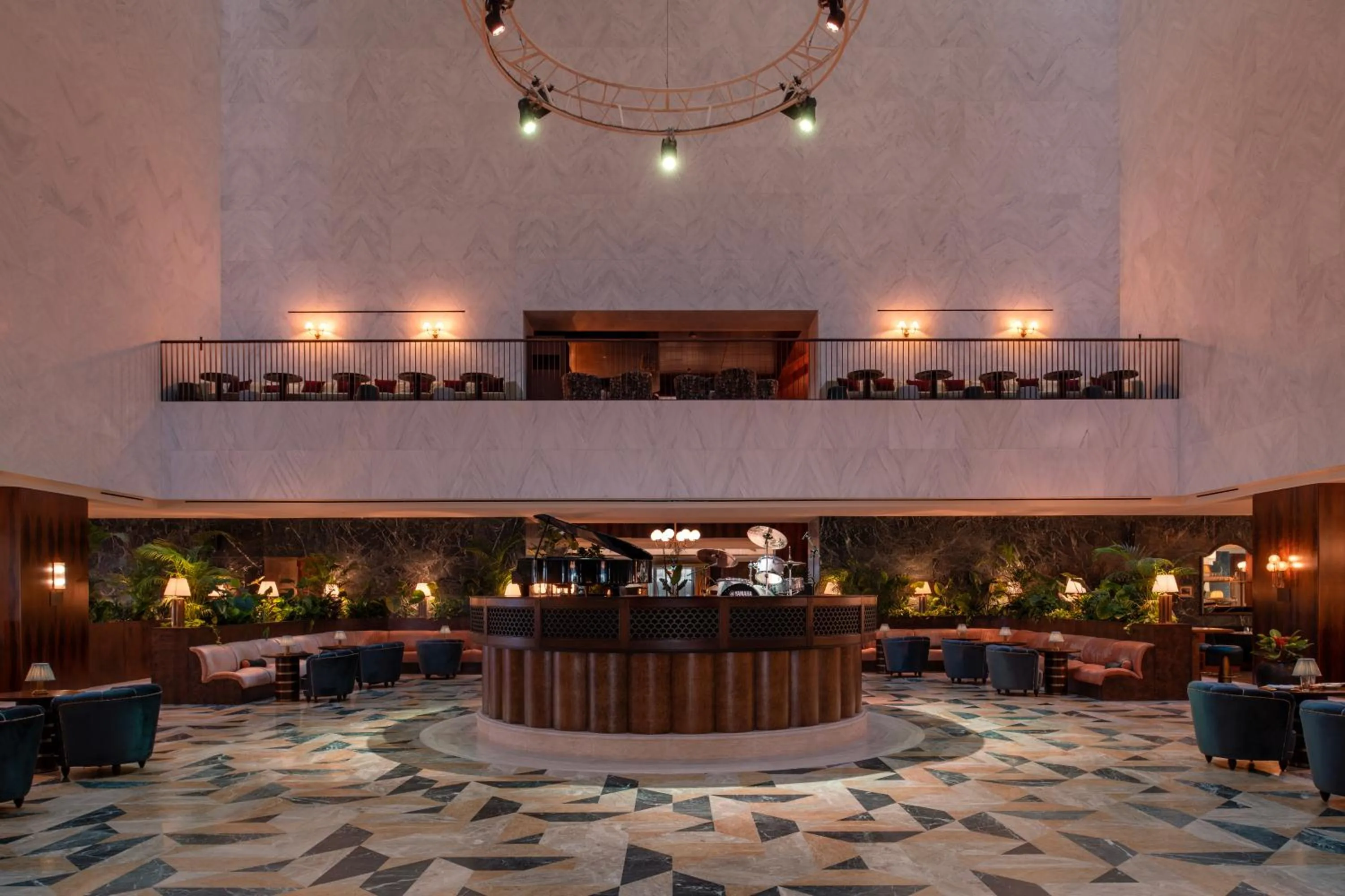 Lounge or bar in The Ned Doha