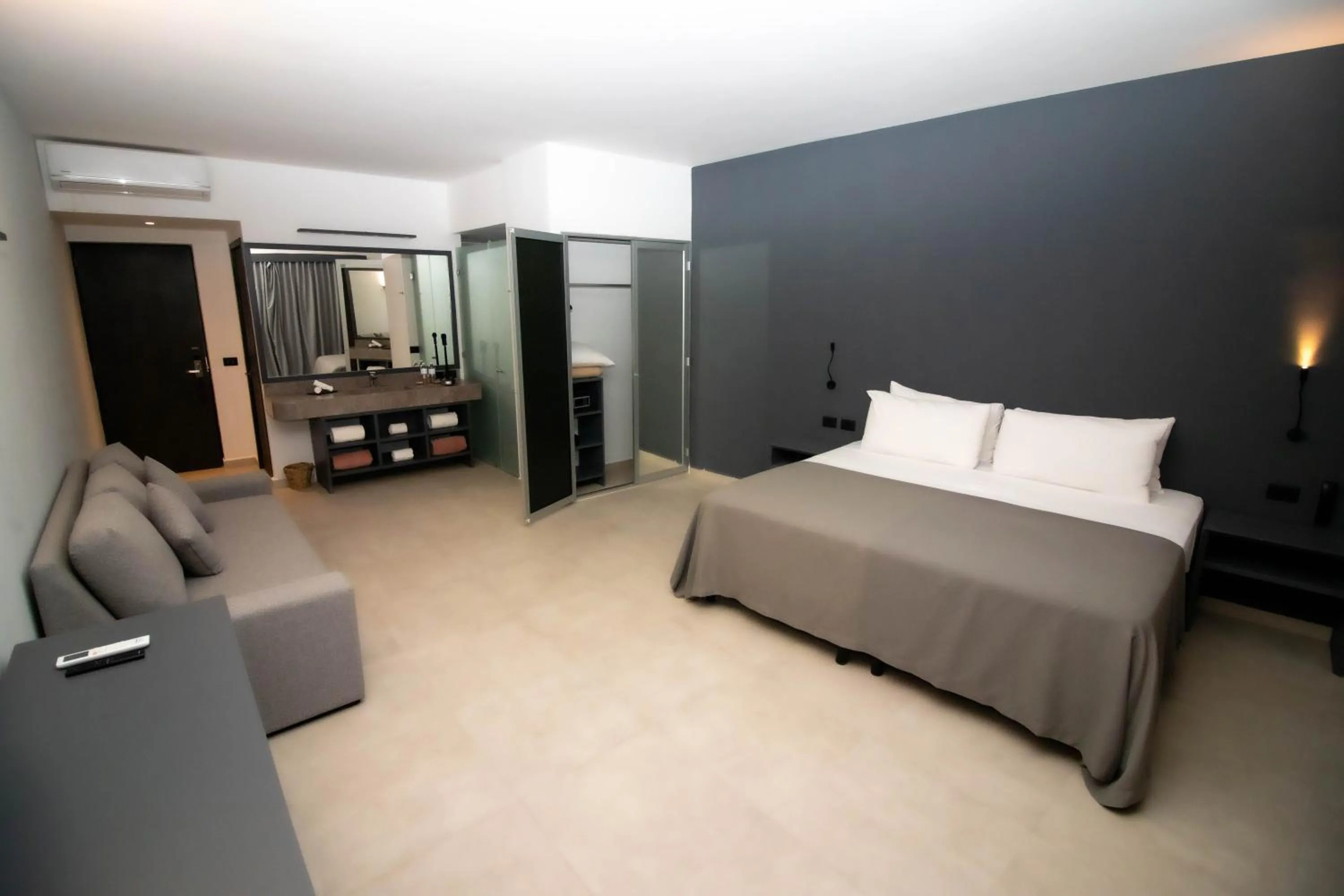 Bed in My Blue Hotel Holbox