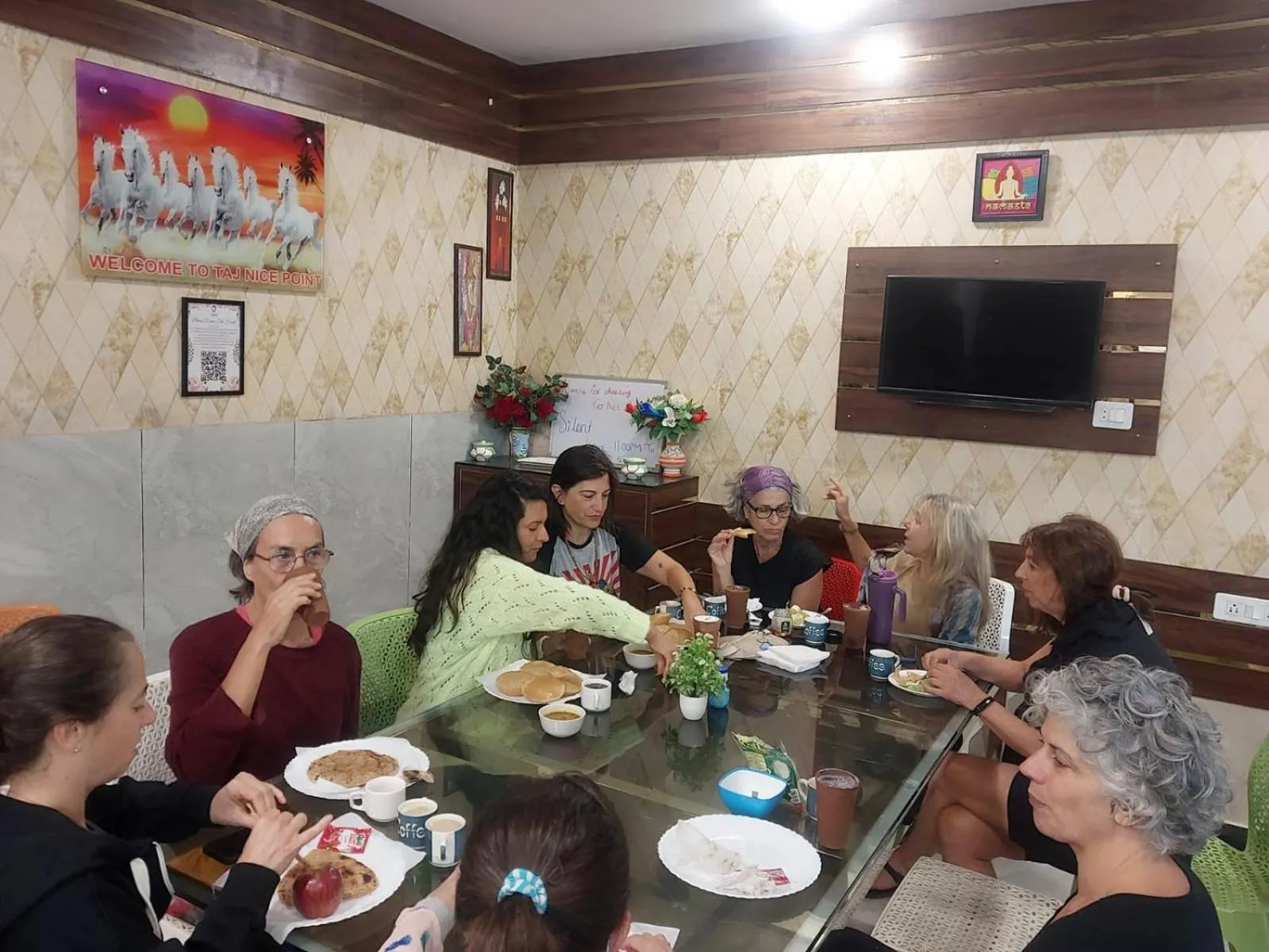 Breakfast in Taj Nice Point Manage by Taj Sunrise Group