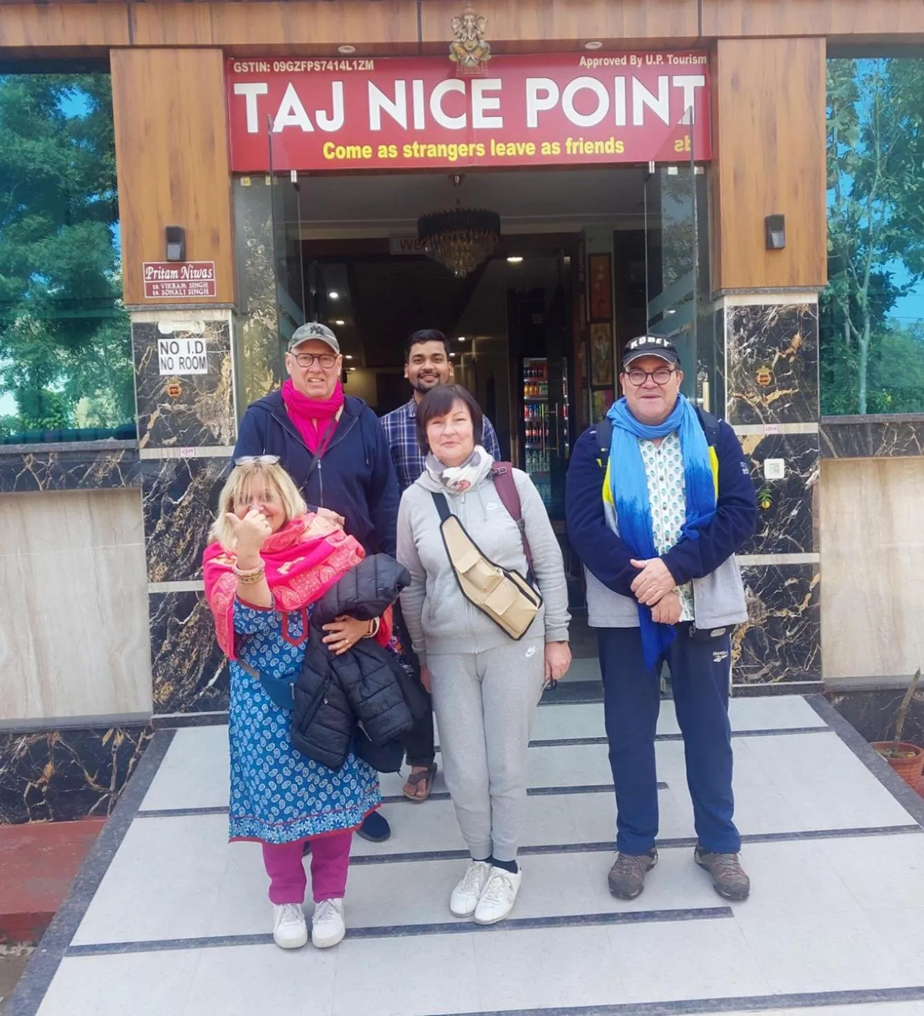 group of guests in Taj Nice Point Manage by Taj Sunrise Group