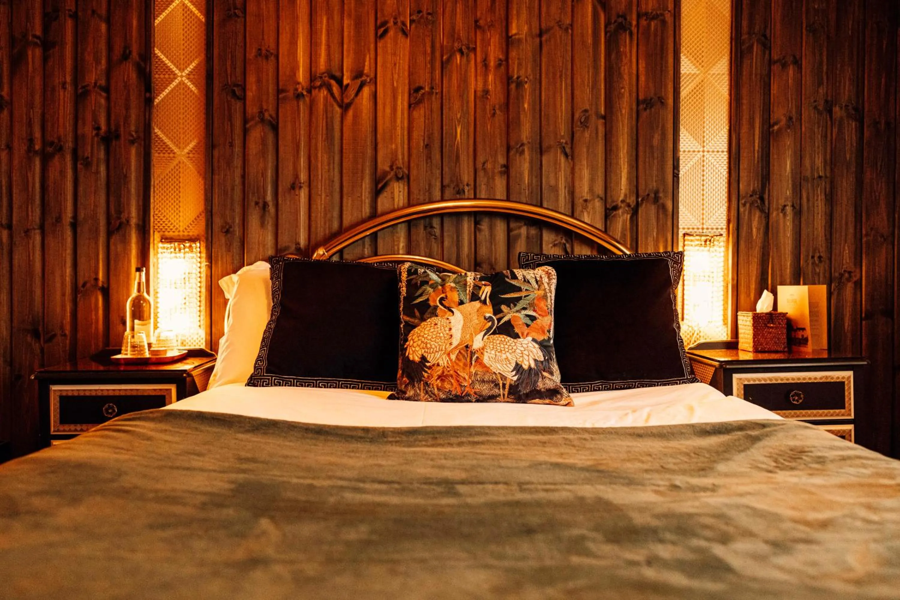 Bed in The George & Heart House