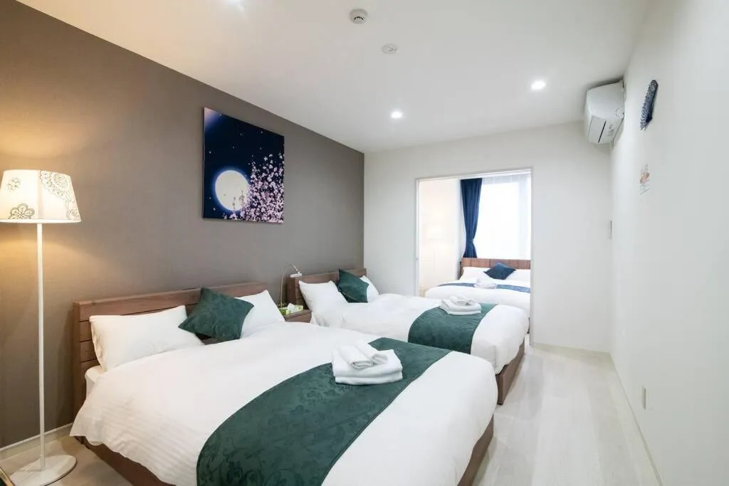 Bed in HIRO BUILDING Apartment Stay