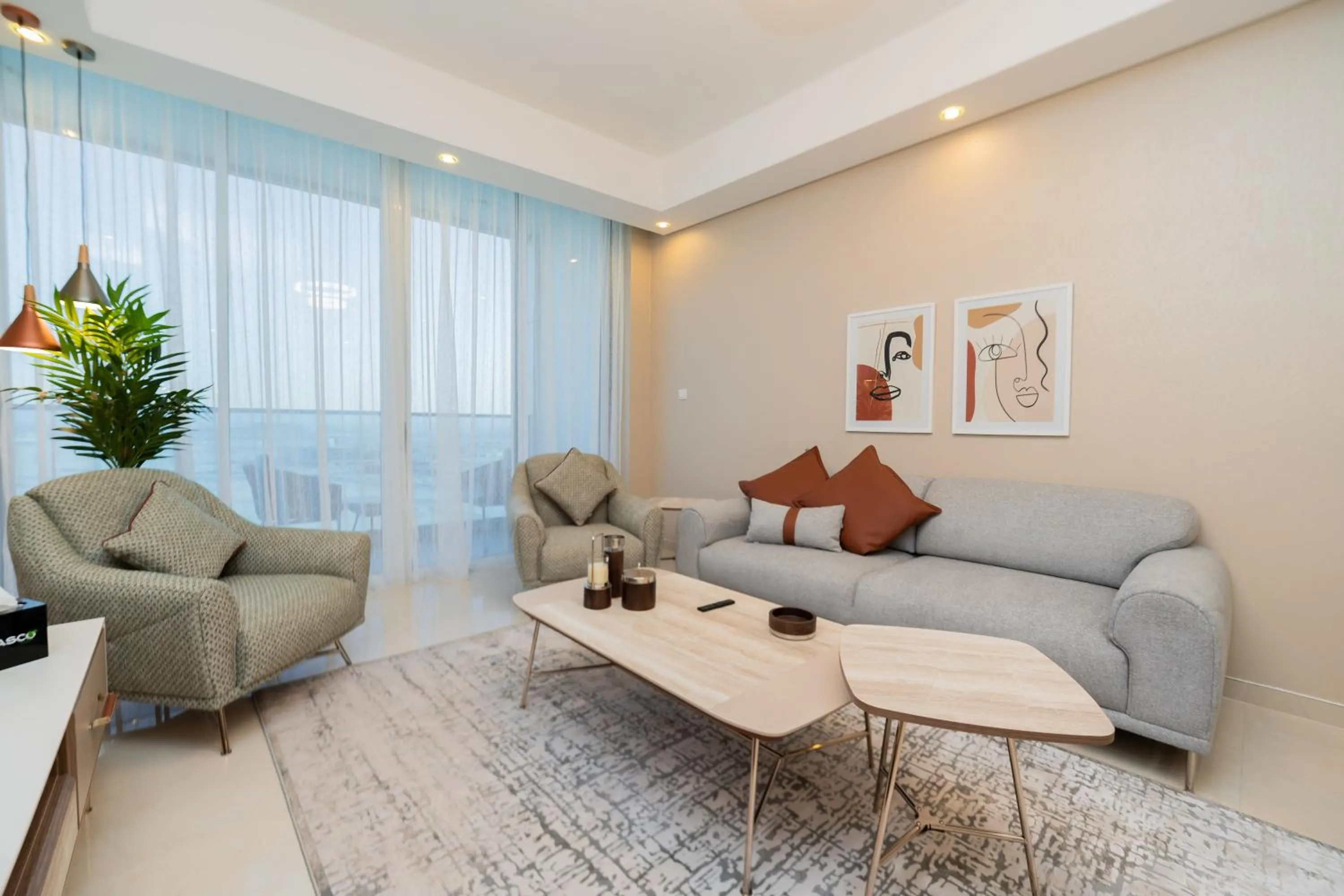 Living room in Kasco Homes Waves Tower Business Bay