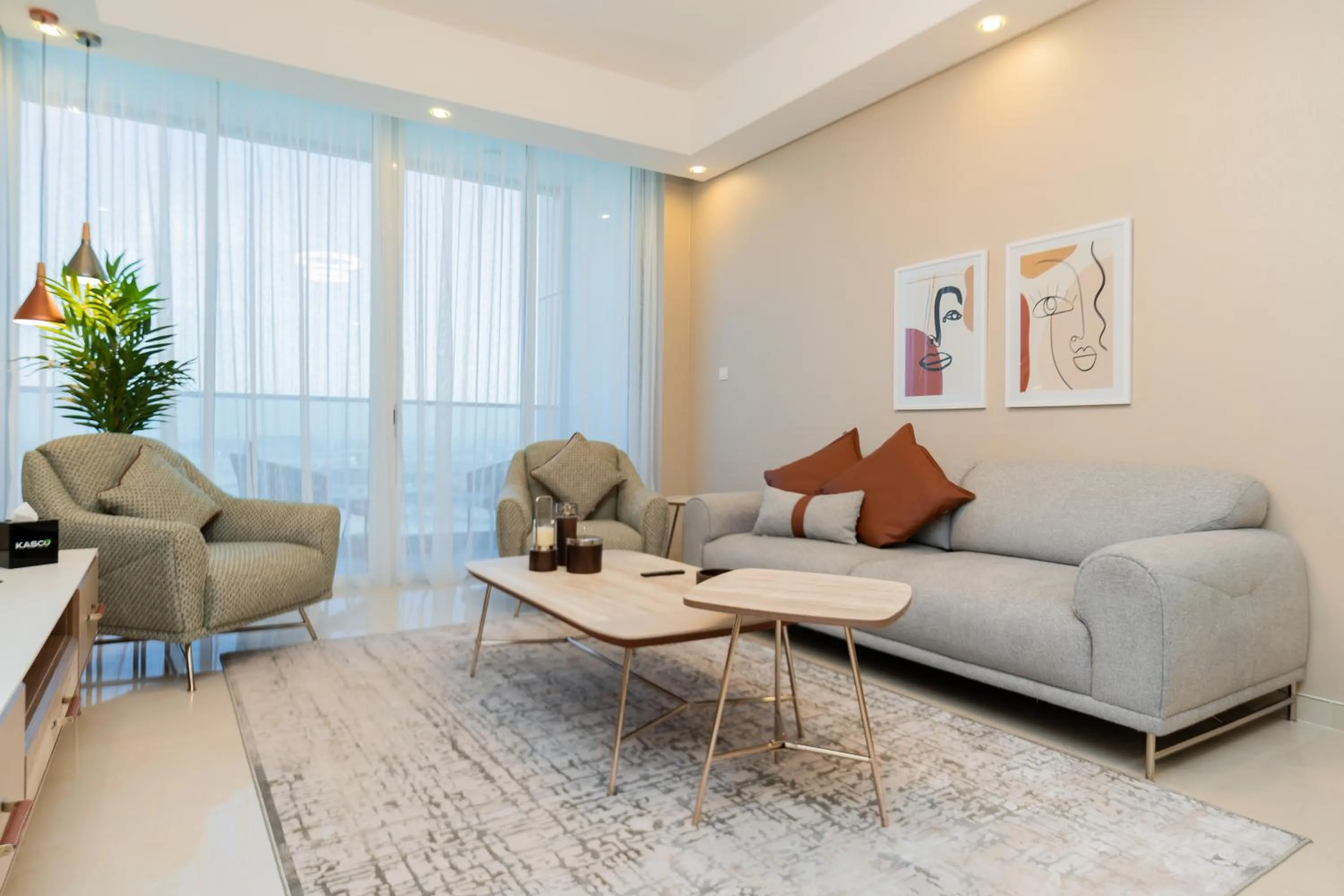 Living room in Kasco Homes Waves Tower Business Bay