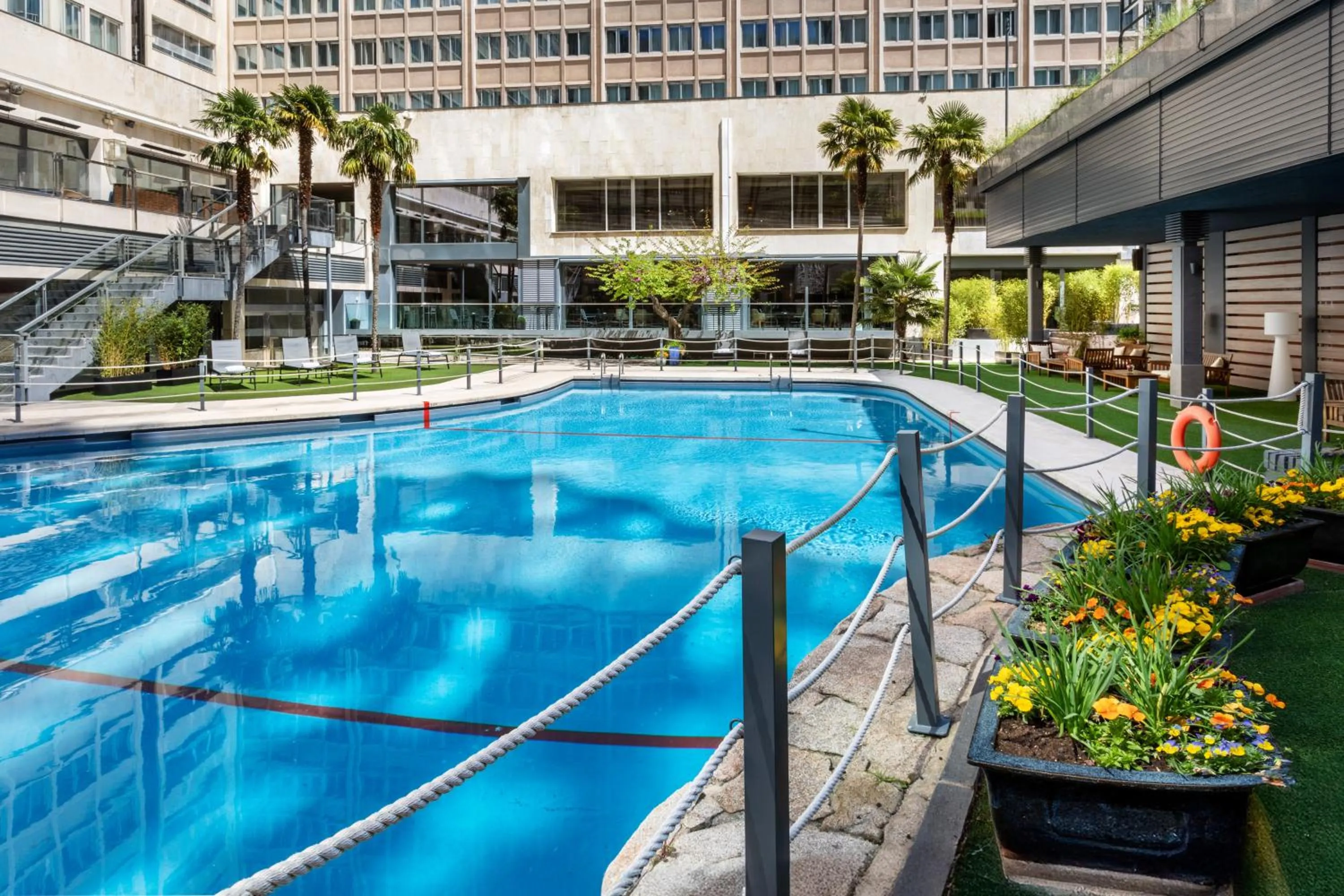 Pool view in Melia Castilla