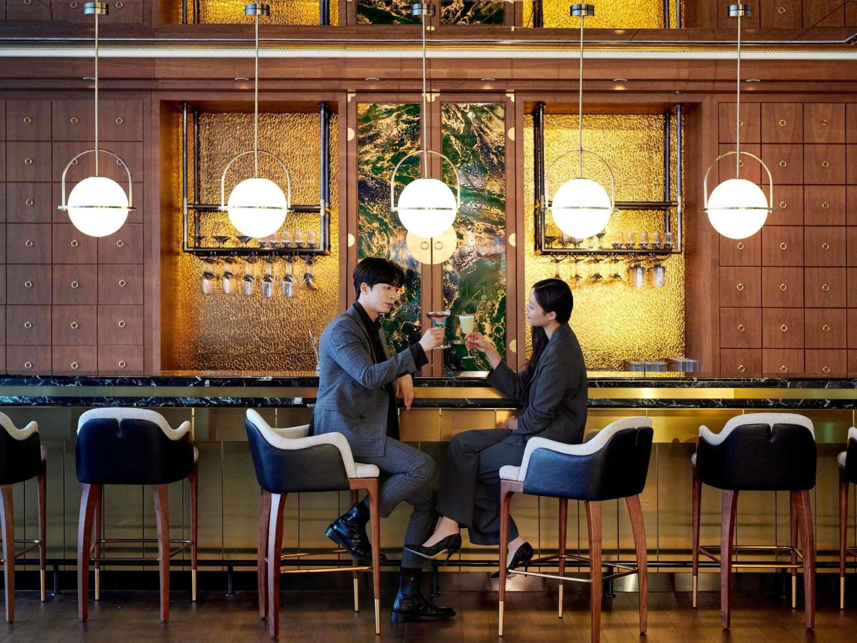 Lounge or bar in Naru Ambassador Hotel Seoul - MGallery Collection