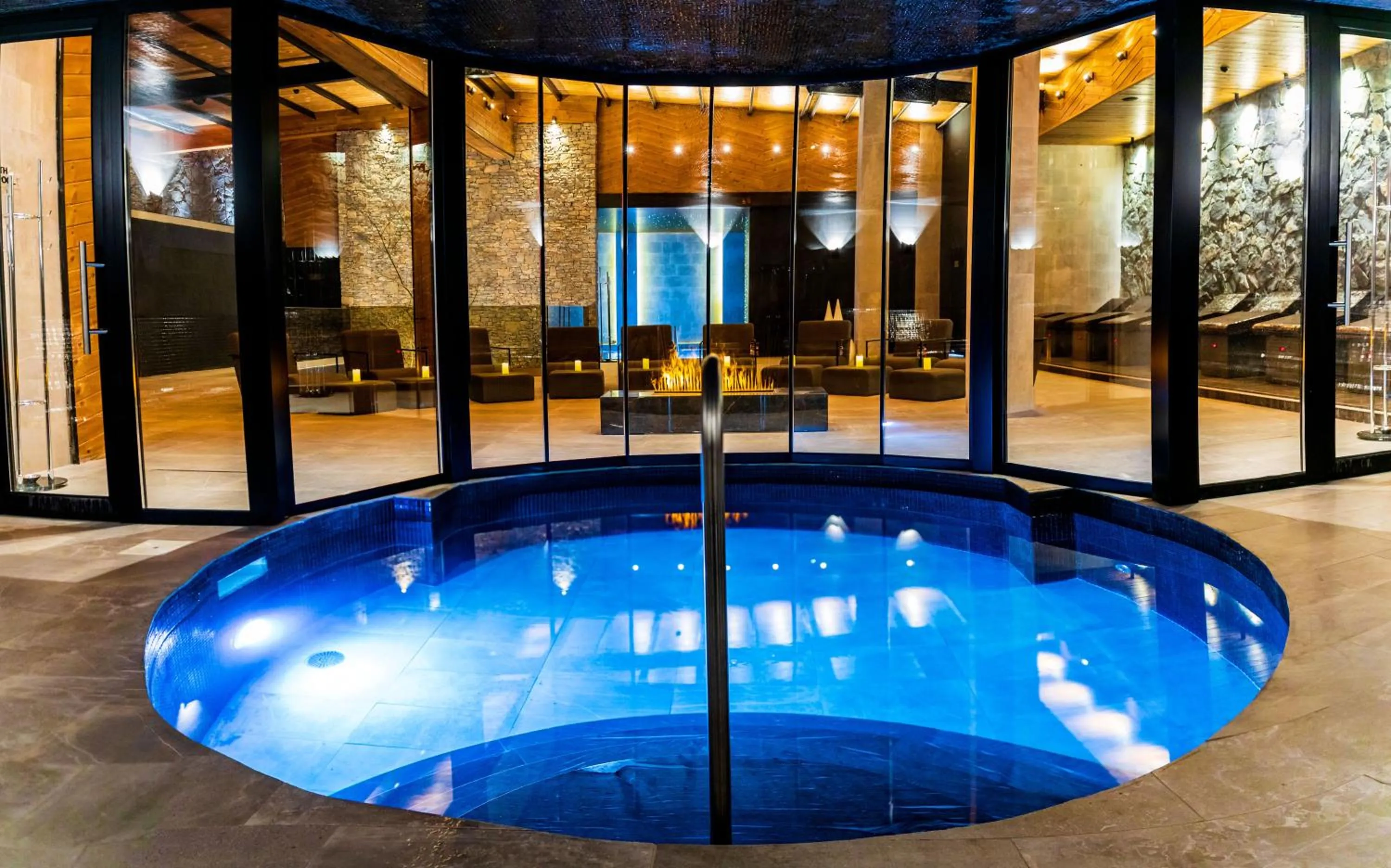 Steam room in Grand Hotel Therme