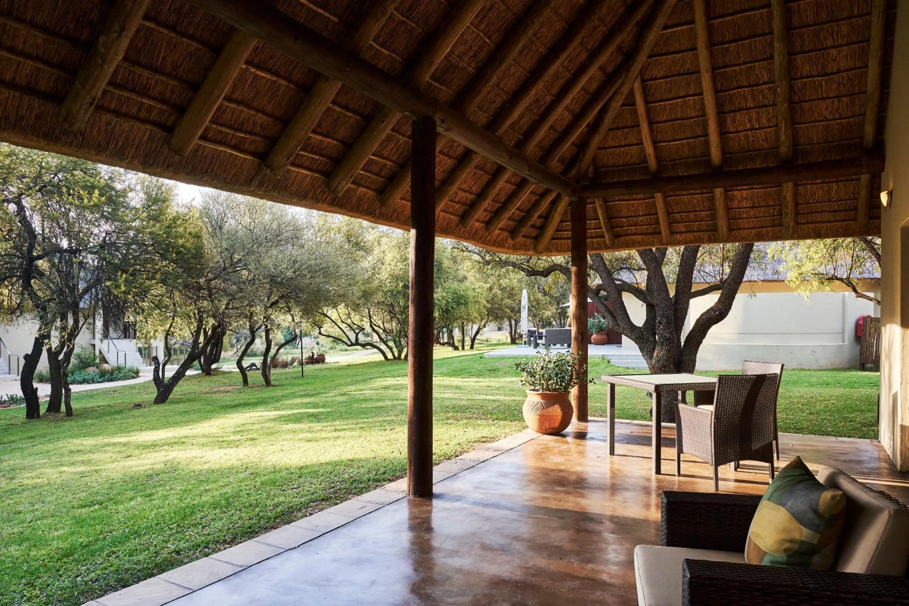 Garden in Letamo at Qwabi Private Game Reserve by NEWMARK