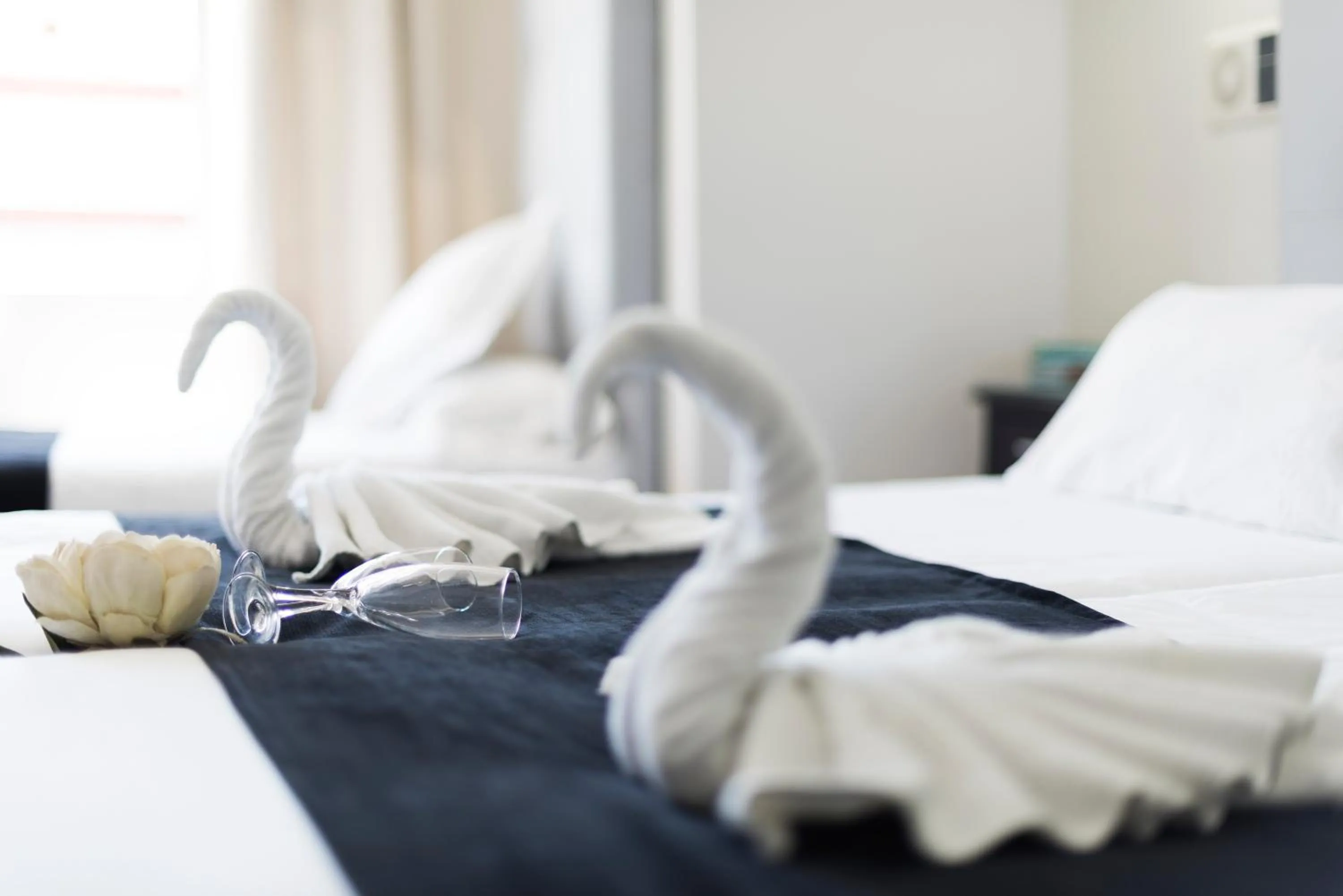 Bed in Hotel Toboso Chaparil