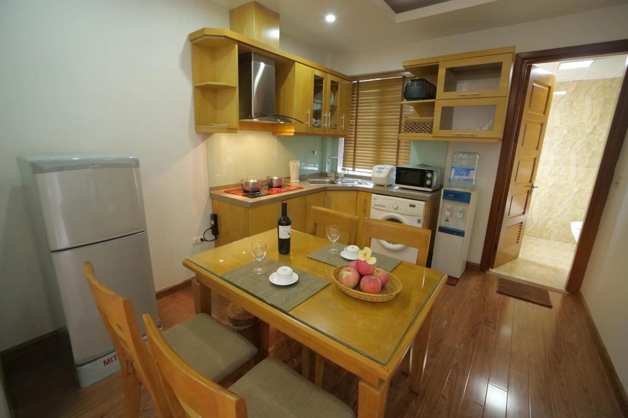 kitchen in Trang Thanh Luxury Apartment