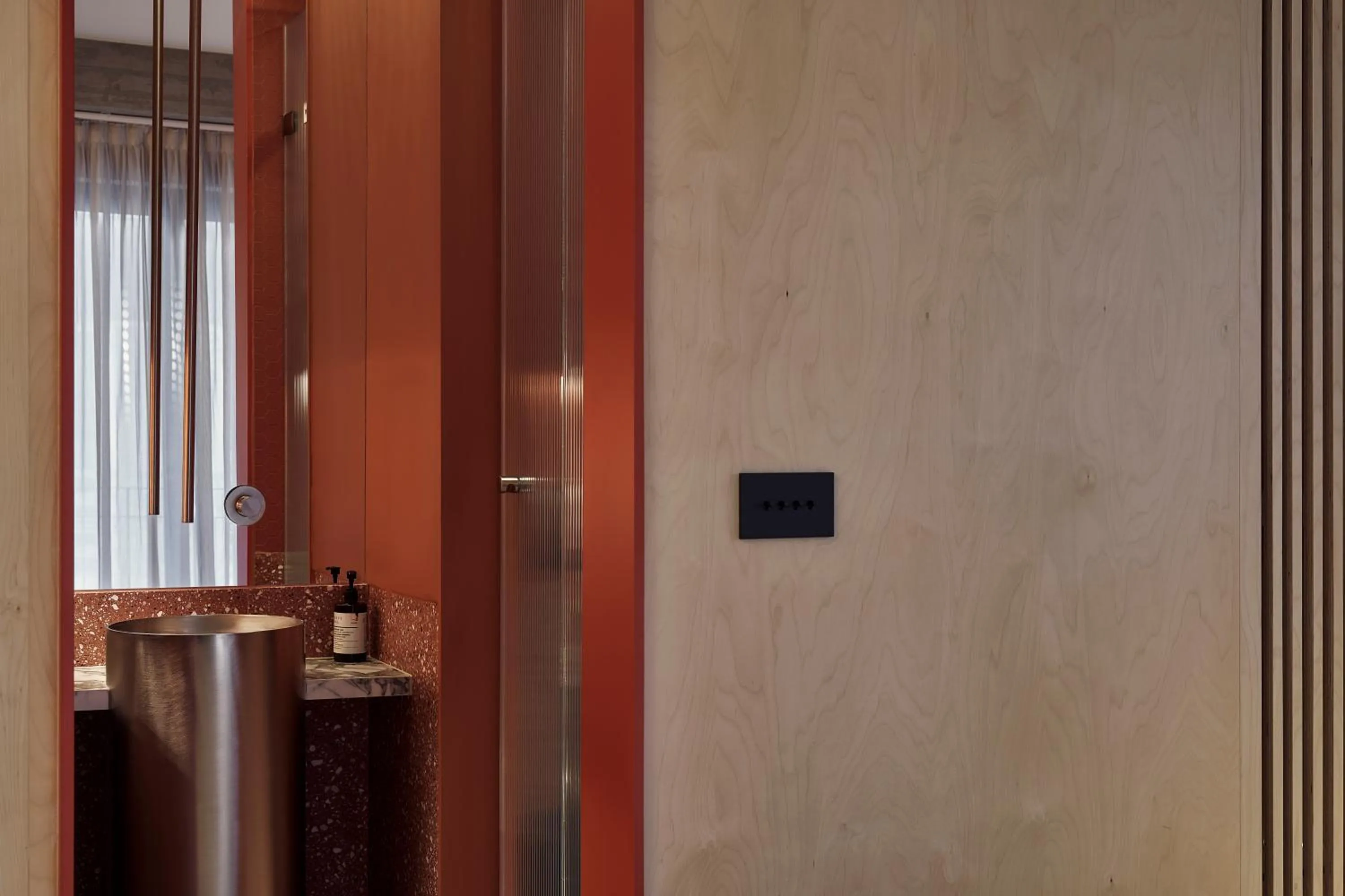 Bathroom in The Newel Metaxourgeio by Athens Stay