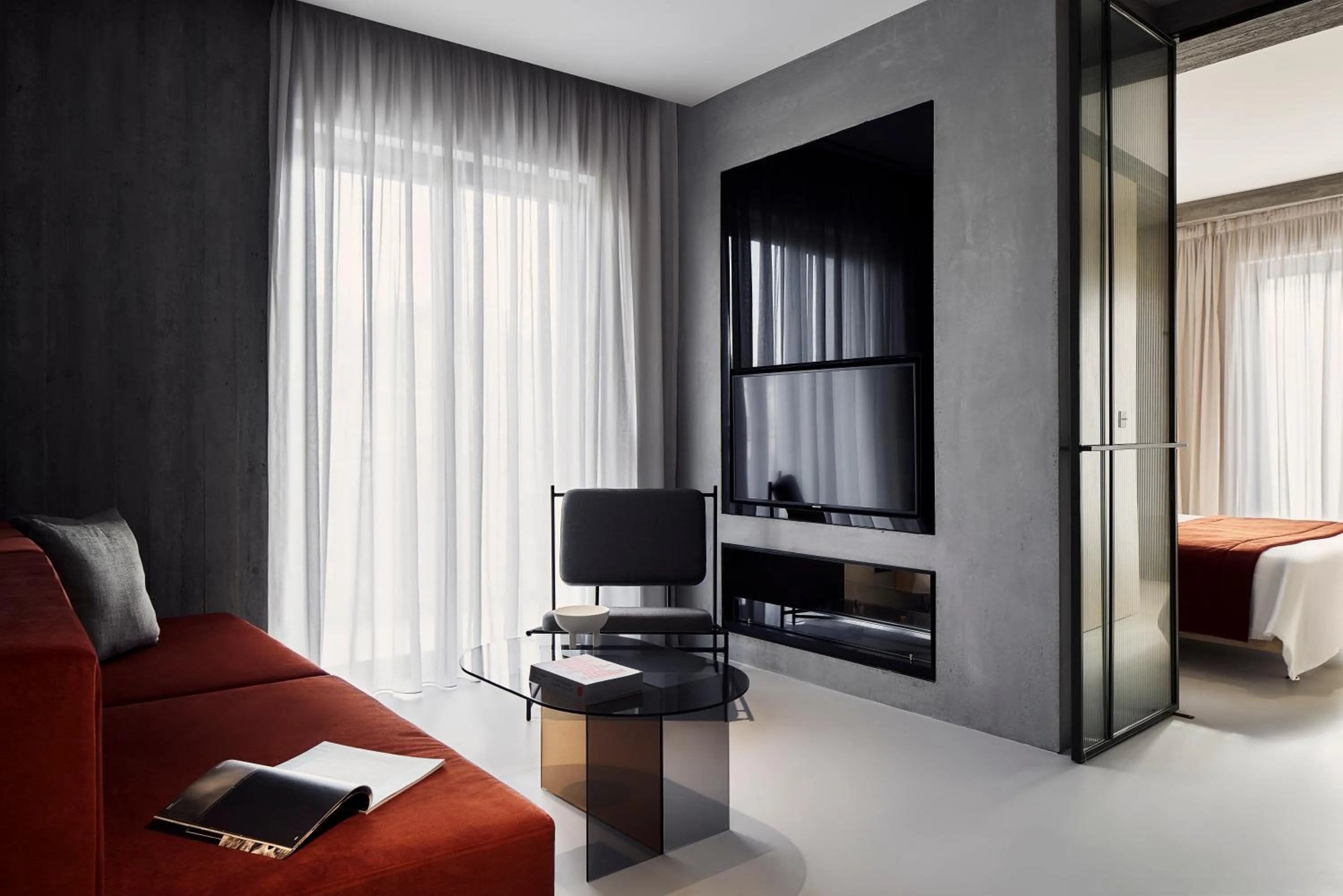 TV and multimedia, Bed in The Newel Metaxourgeio by Athens Stay
