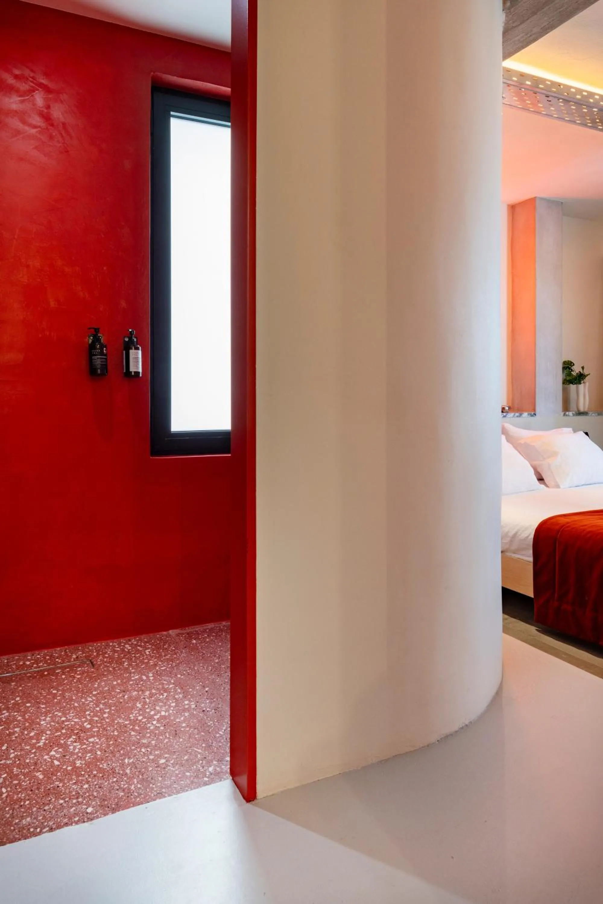 Bathroom, Bed in The Newel Metaxourgeio by Athens Stay