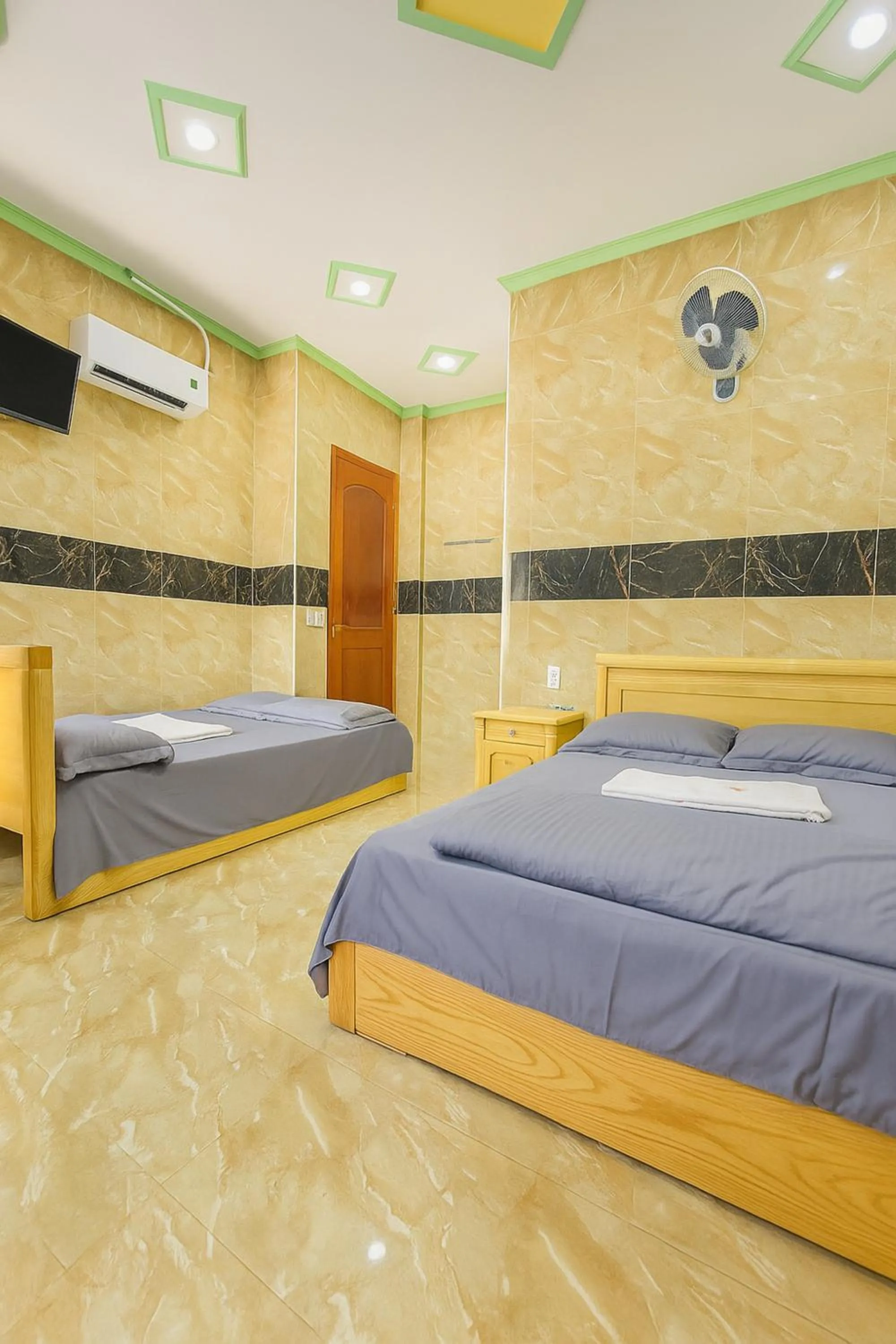 Bed in Khách Sạn Khánh Bình - Bình Dương