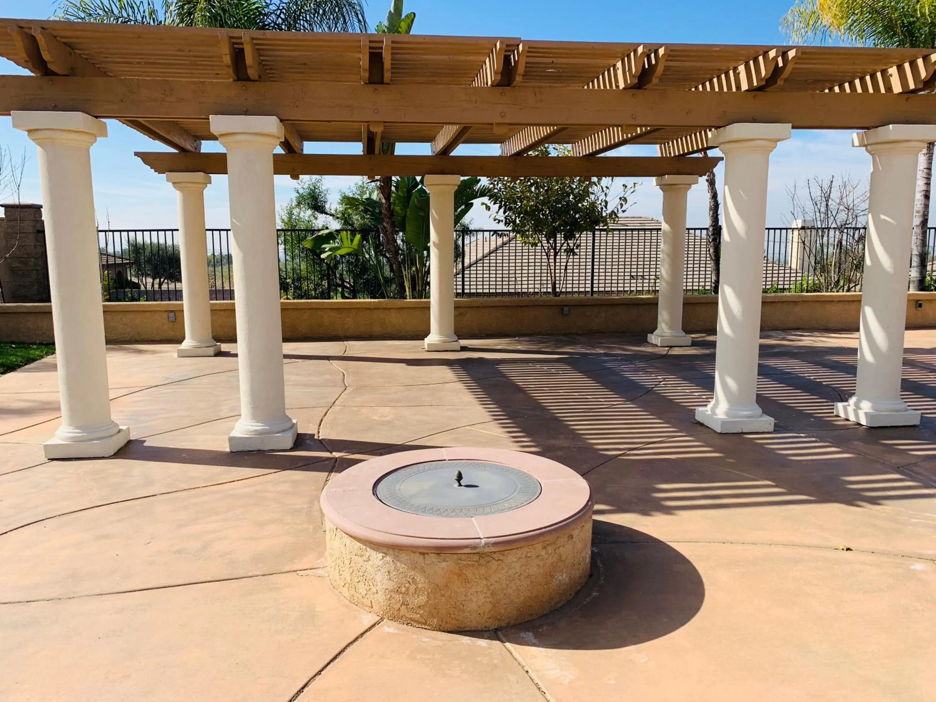 Patio in High End Triplex with Pool