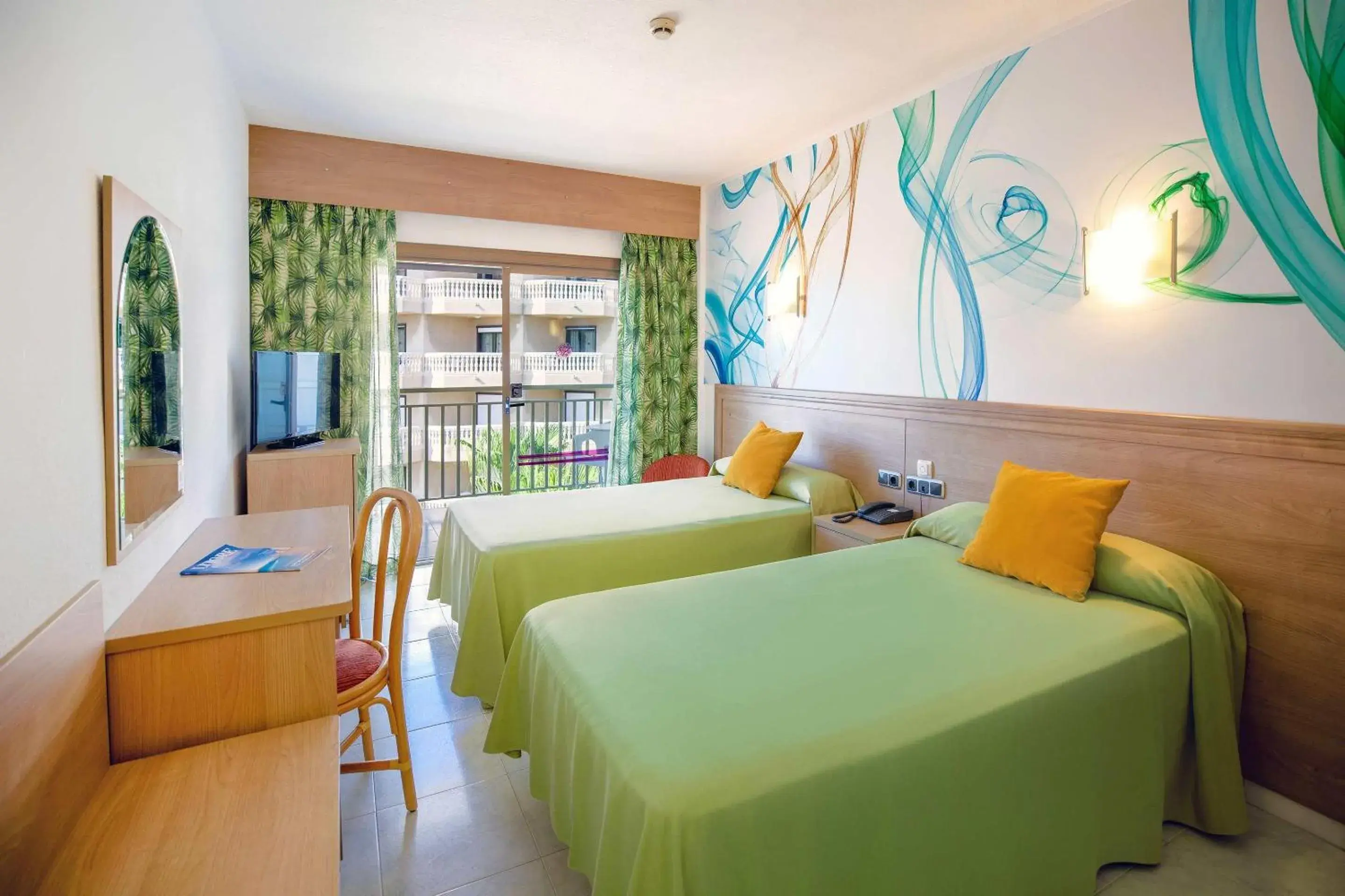 Double or Twin Room with Extra Bed (2 Adults + 1 Child) in Hotel Servigroup Papa Luna 4 Sup Double or Twin Room with Extra Bed (2 Adults + 1 Child) in Hotel Servigroup Papa Luna 4 Sup