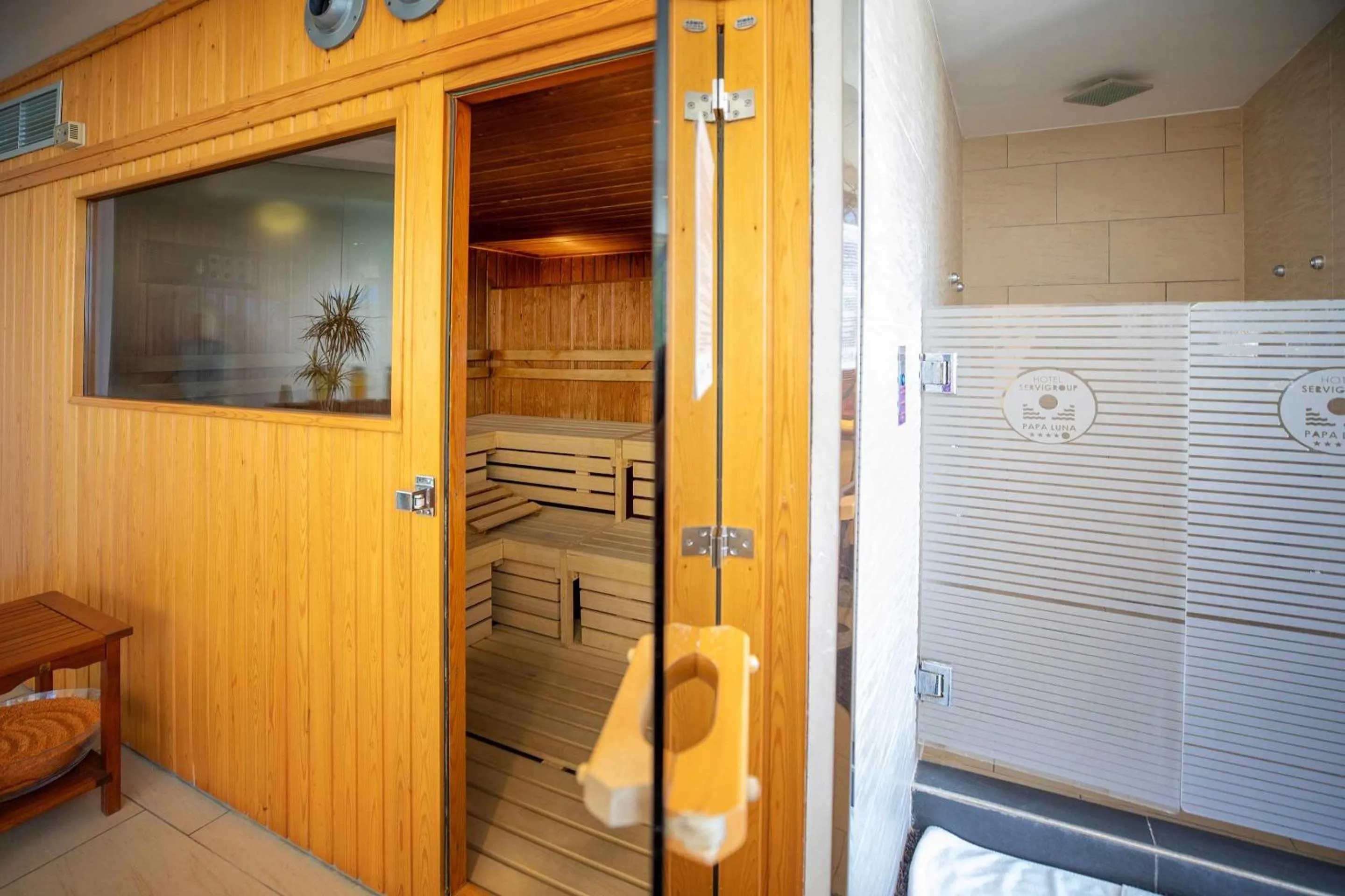 Sauna in Hotel Servigroup Papa Luna 4 Sup