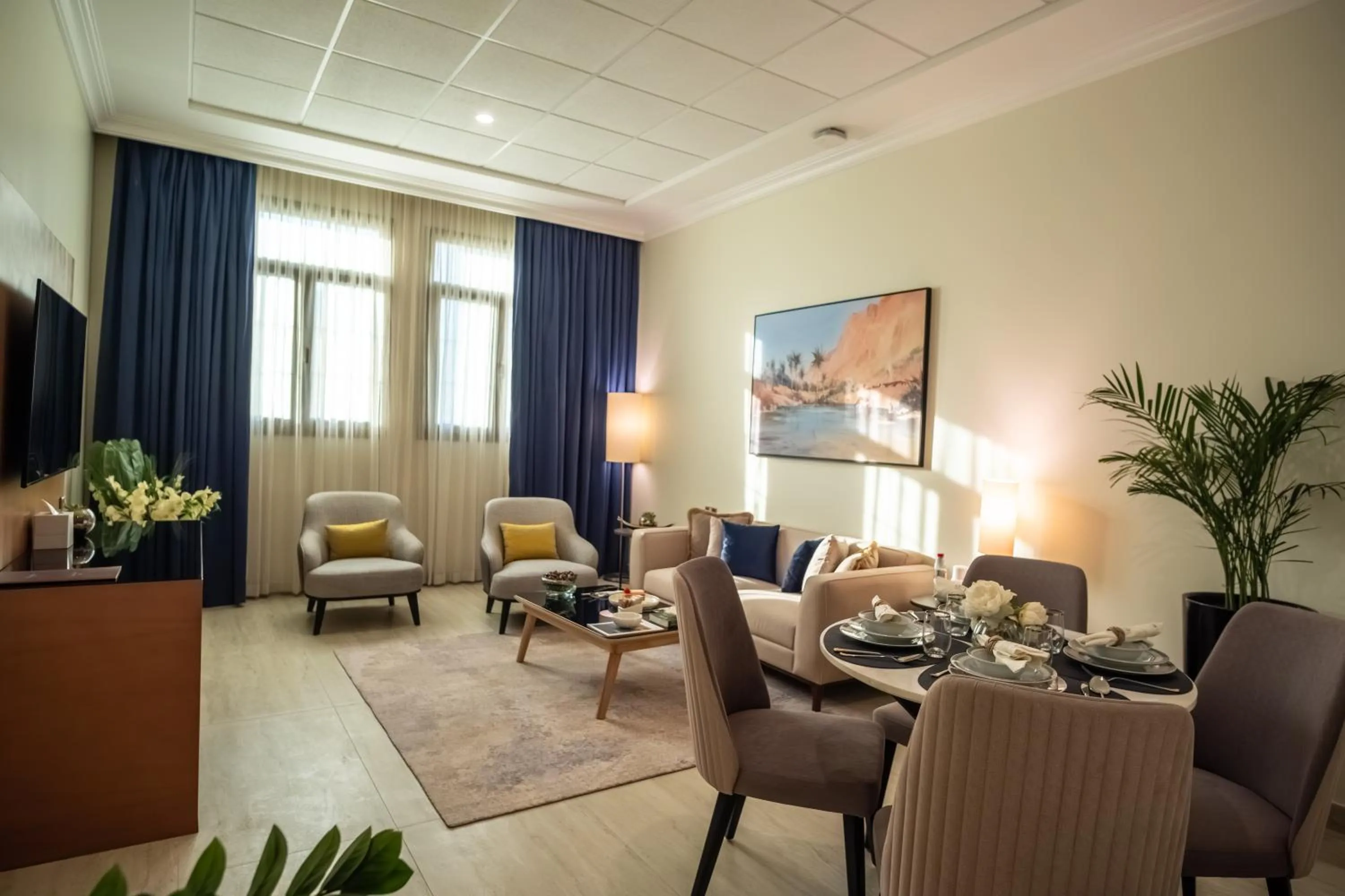 Living room in La Maison Hotel Doha