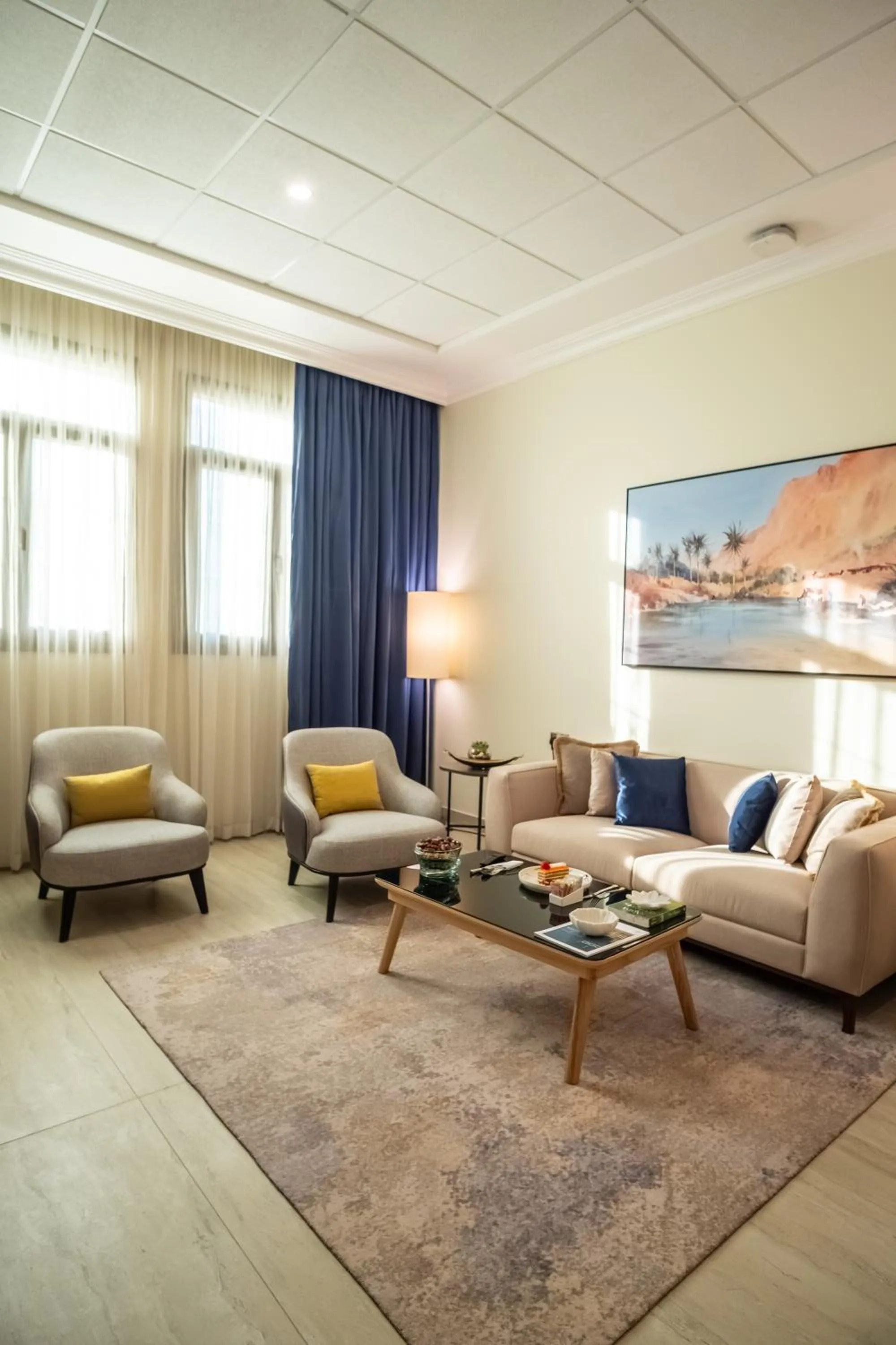 Seating area in La Maison Hotel Doha