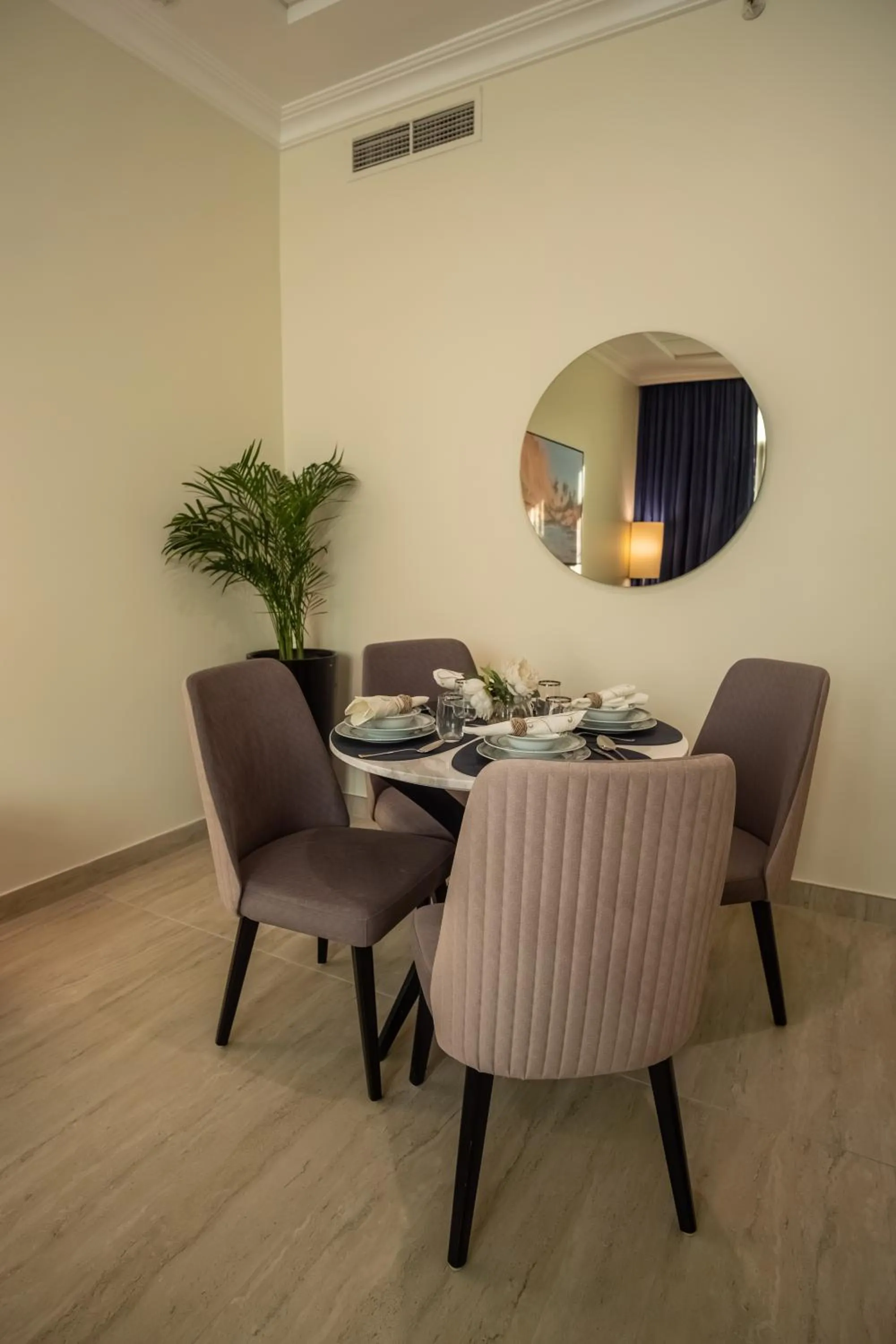 Dining area in La Maison Hotel Doha