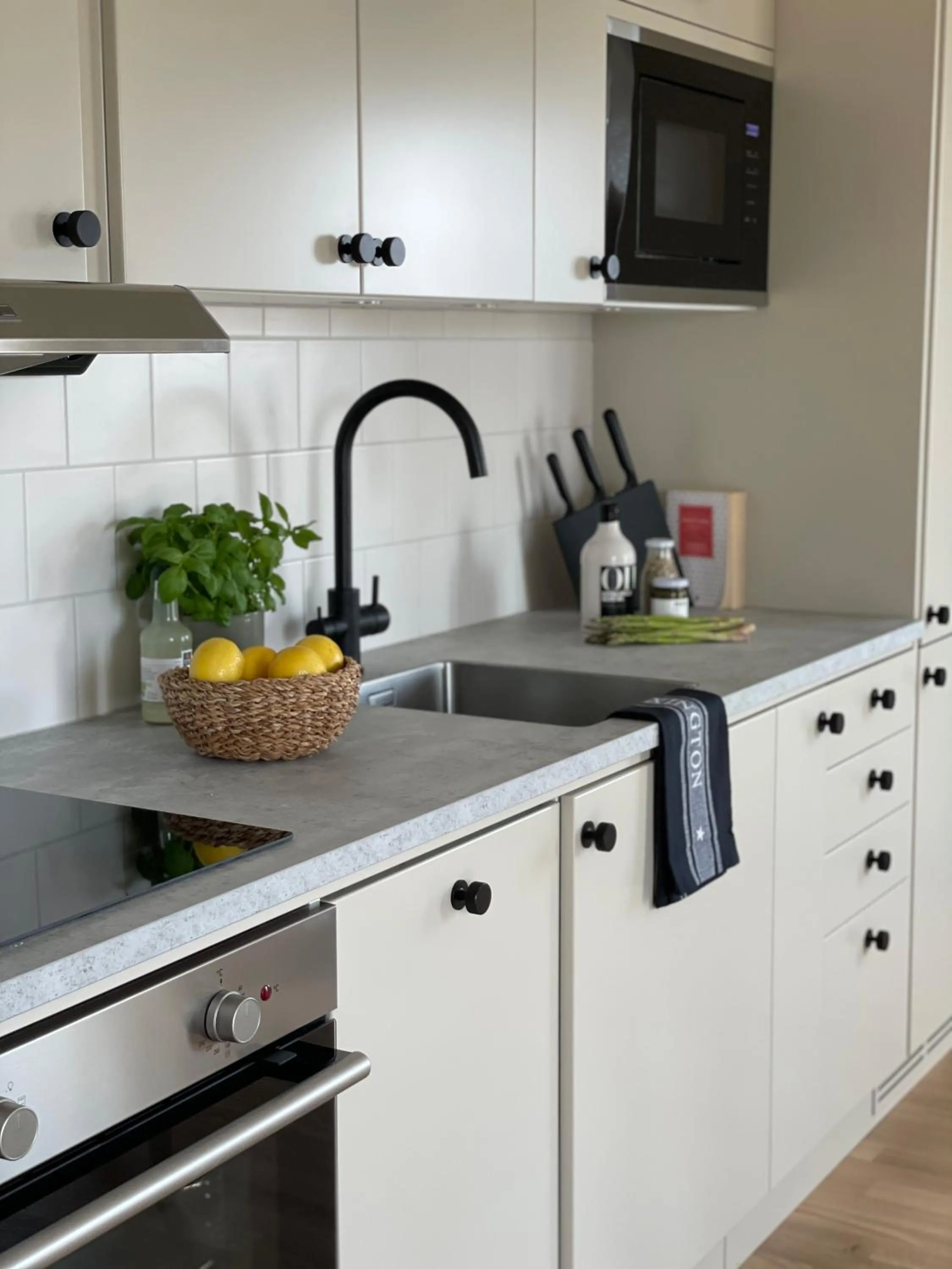 Kitchen or kitchenette in Hotell Hanöhus Hällevik