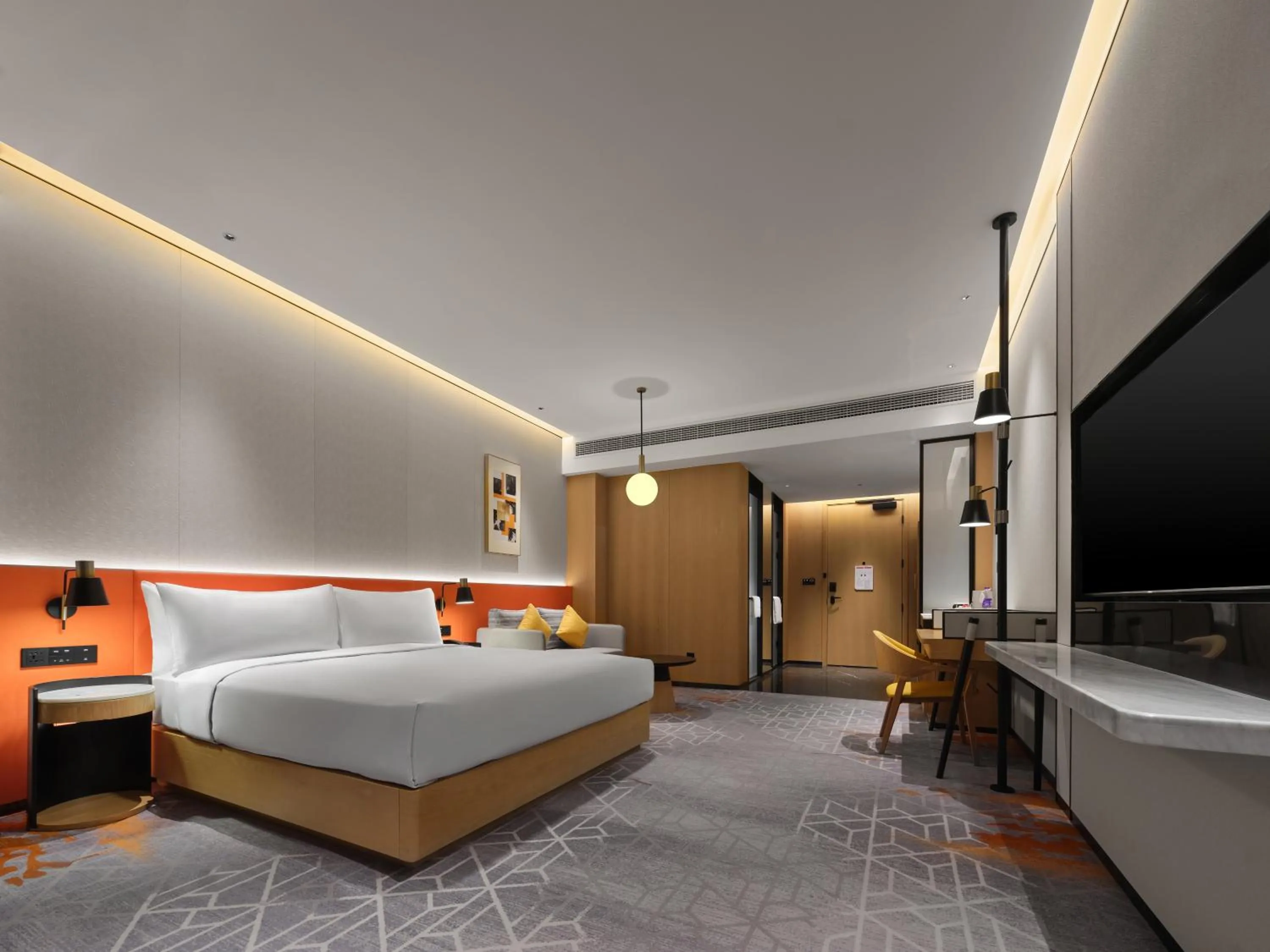 Bed in Hilton Garden Inn Jiaxing Xiuzhou