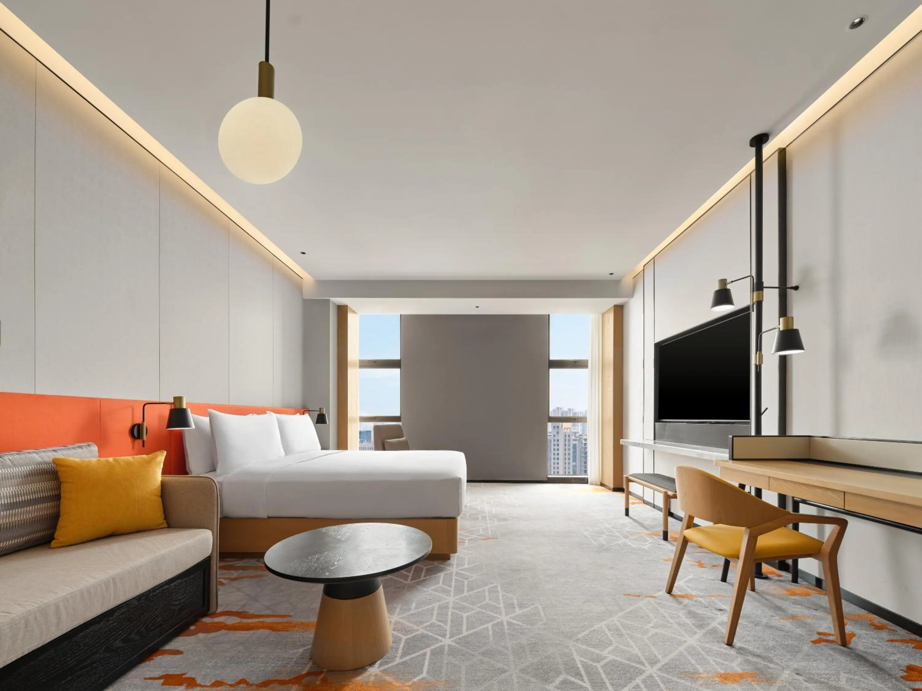 TV and multimedia in Hilton Garden Inn Jiaxing Xiuzhou