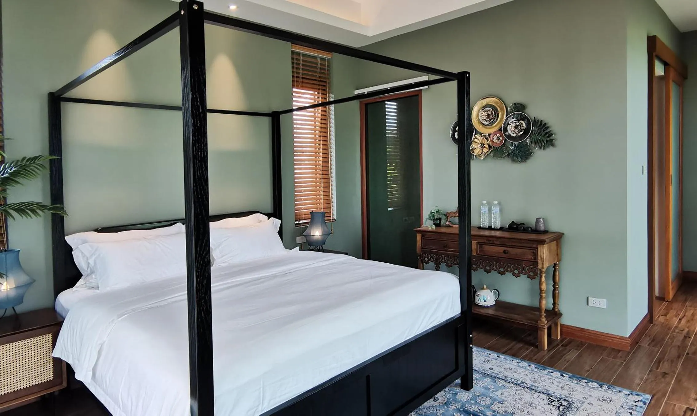 Bed in Rice Villa Chiang Mai