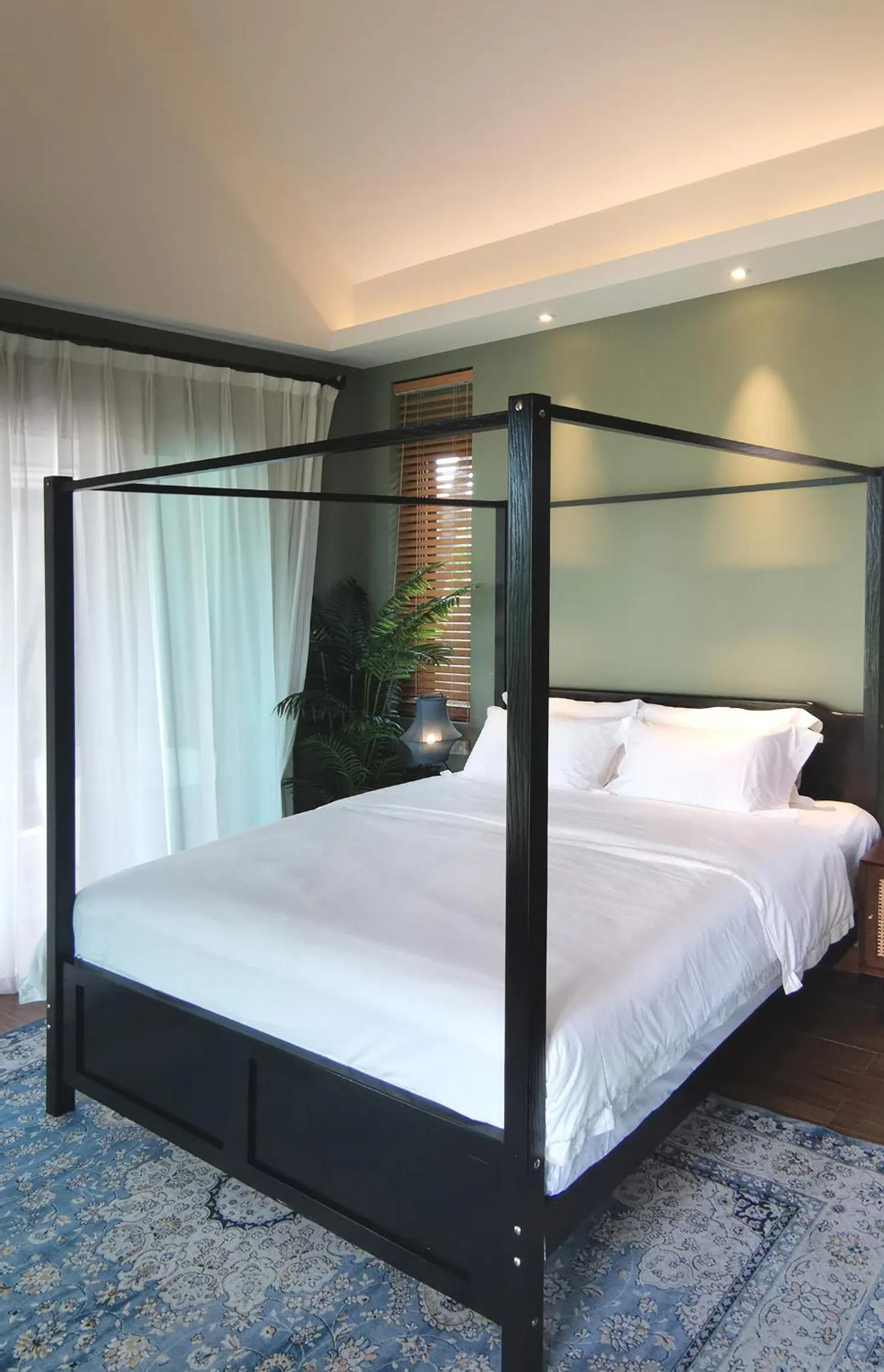 Bed in Rice Villa Chiang Mai