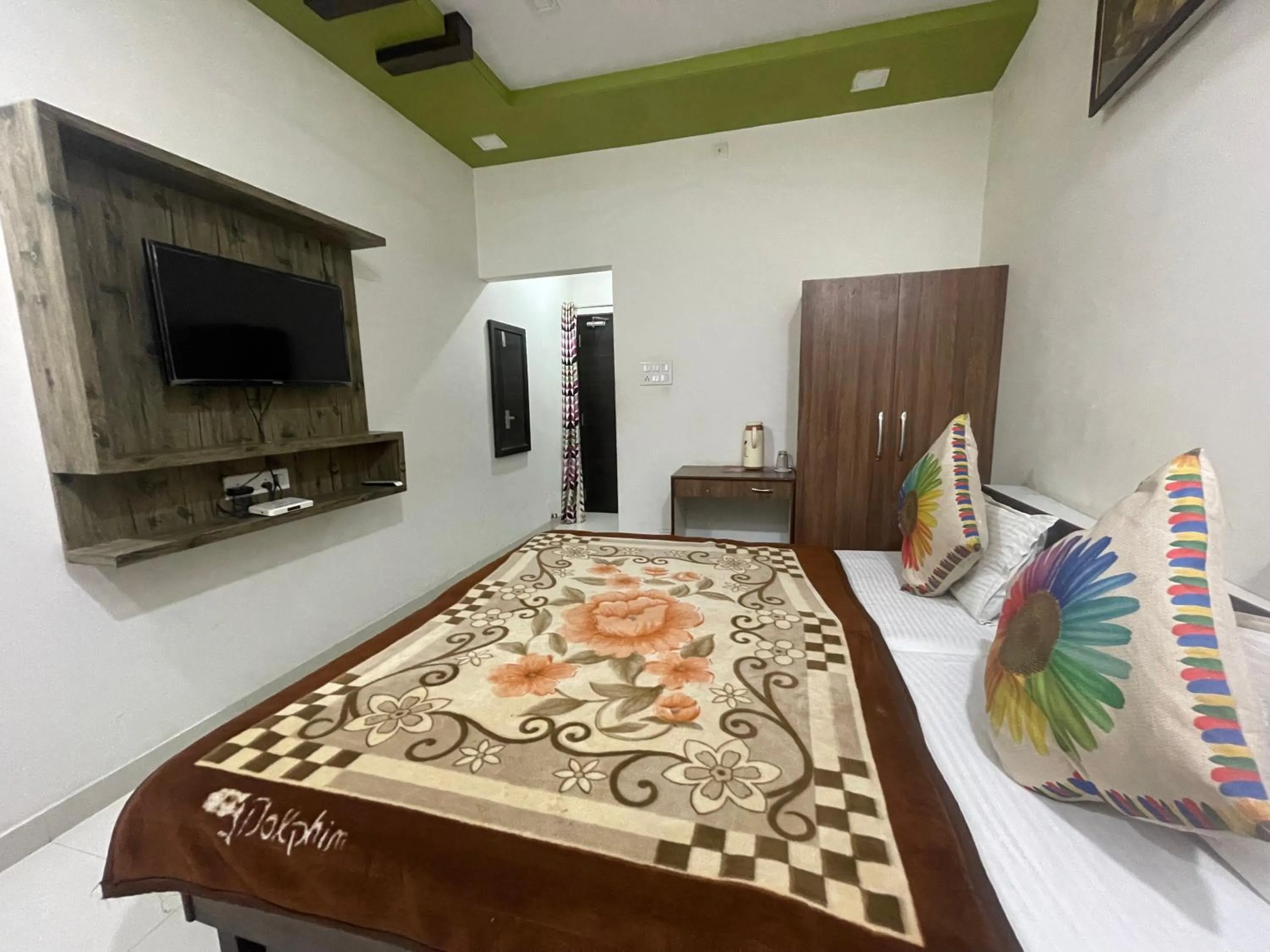 Bed in Hotel Raj Palace