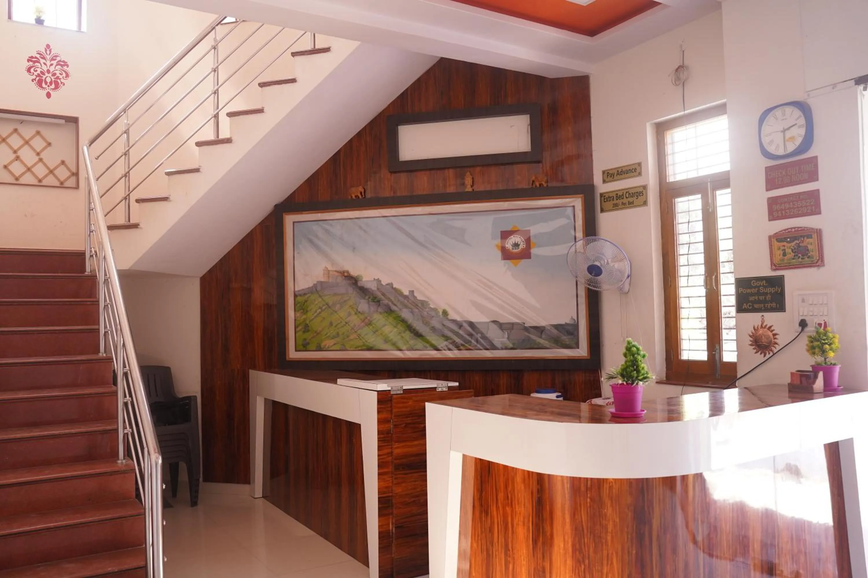 Lobby or reception in Hotel Raj Palace