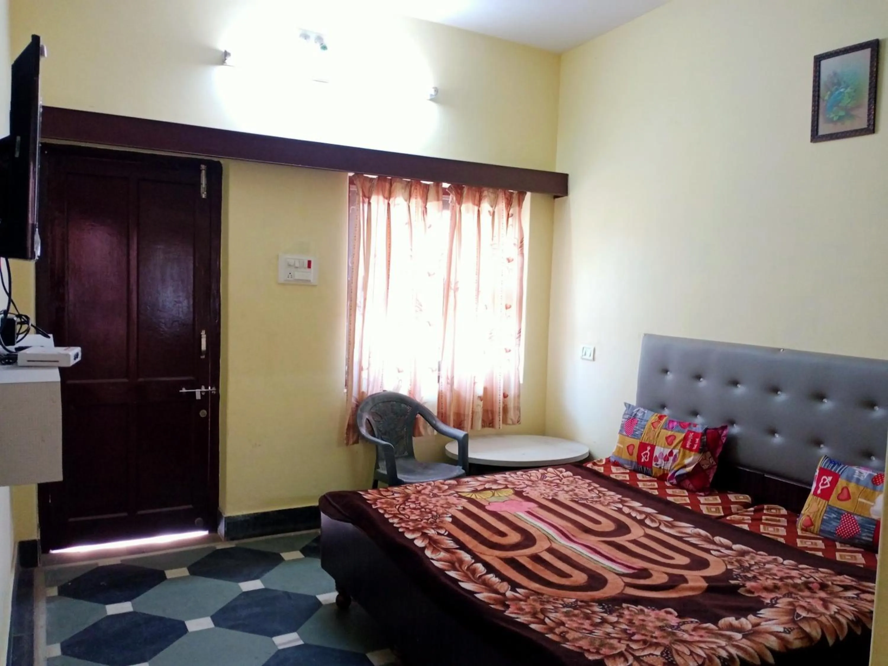 Bed in Hotel Raj Palace