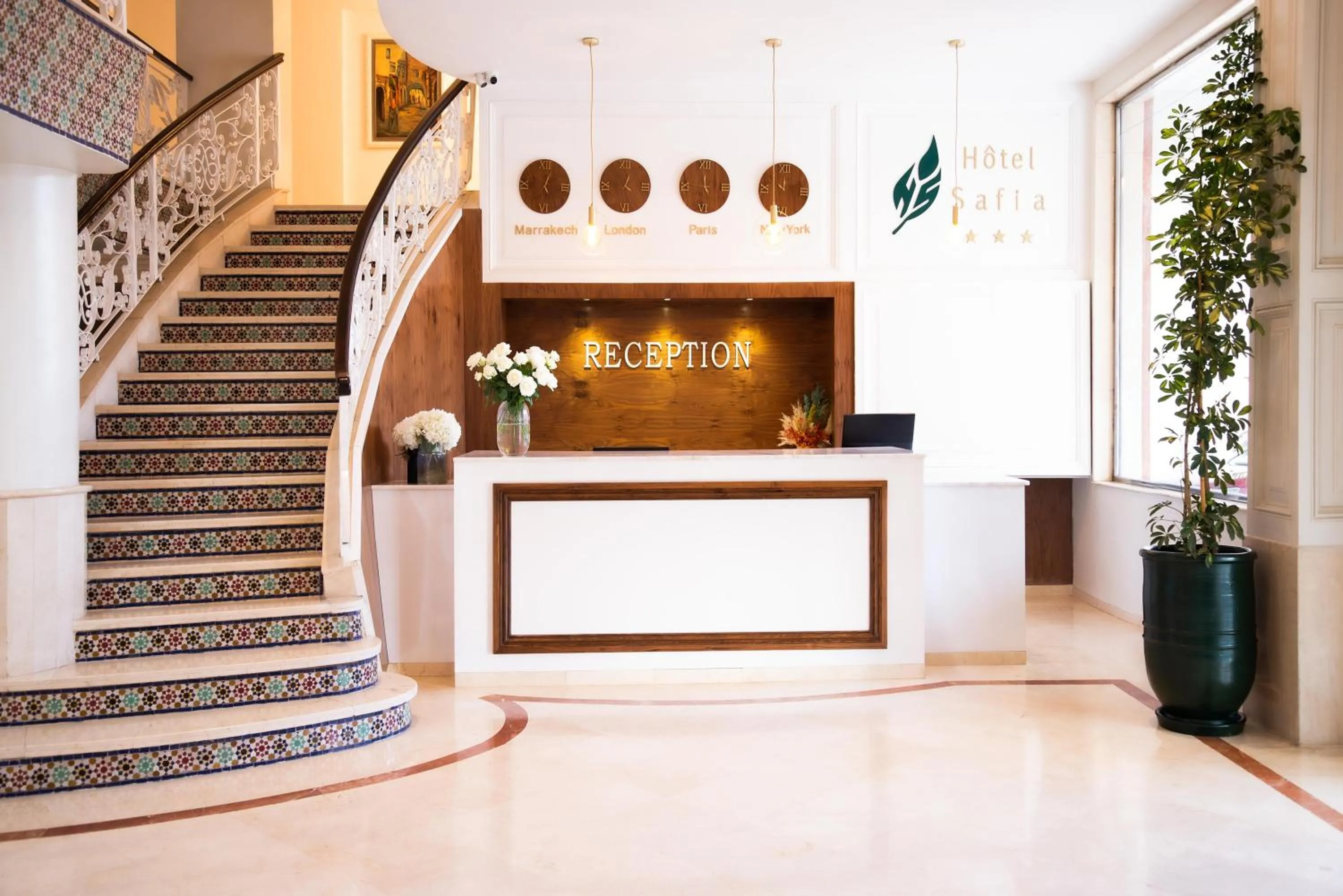 Lobby or reception in Hotel Safia