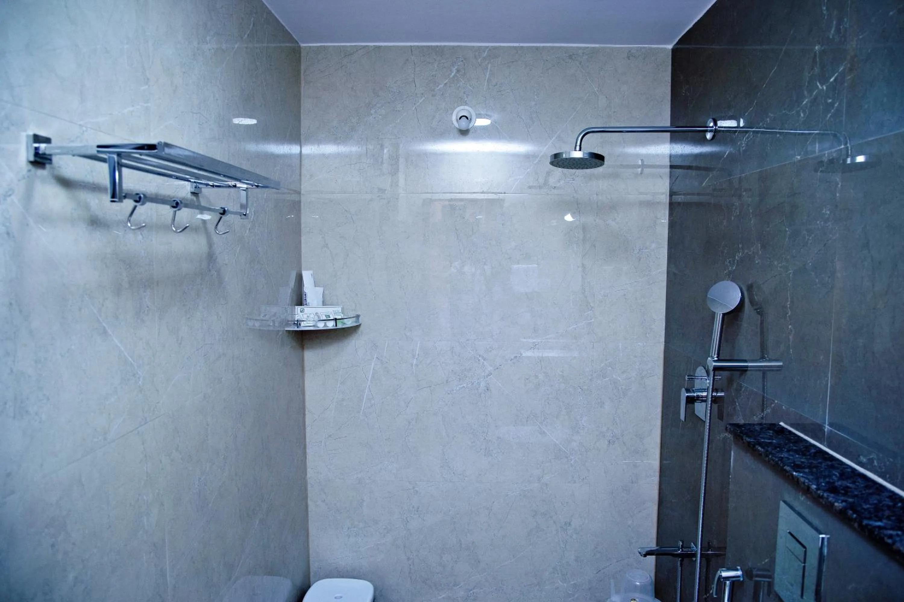 Shower in Villa Grand Hotel Near Kempegowda International Airport