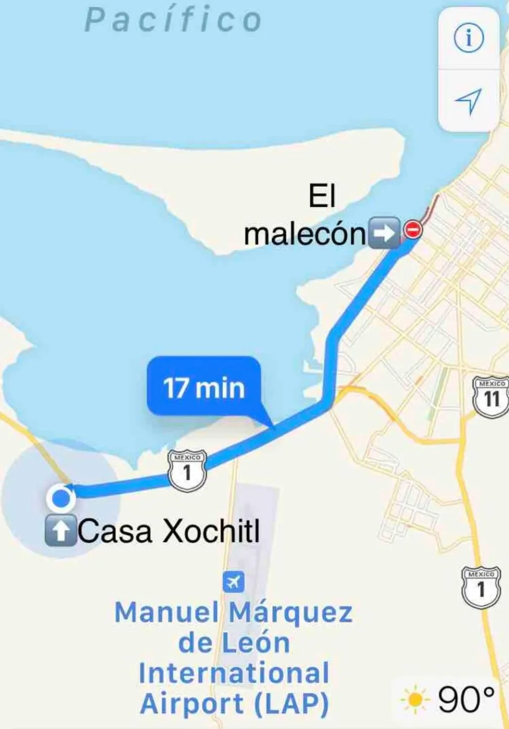 Text overlay in Casa Xochitl