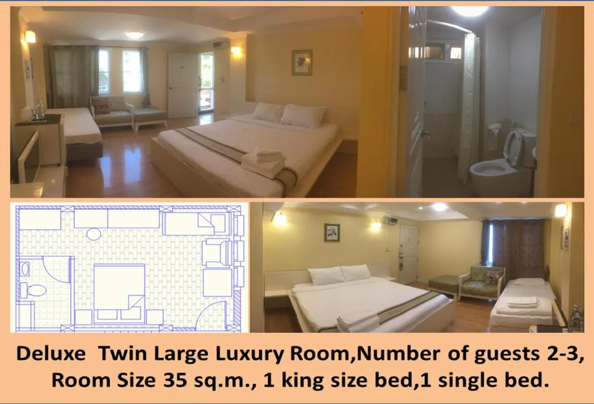 Photo of the whole room, Bed in Triple Palms House