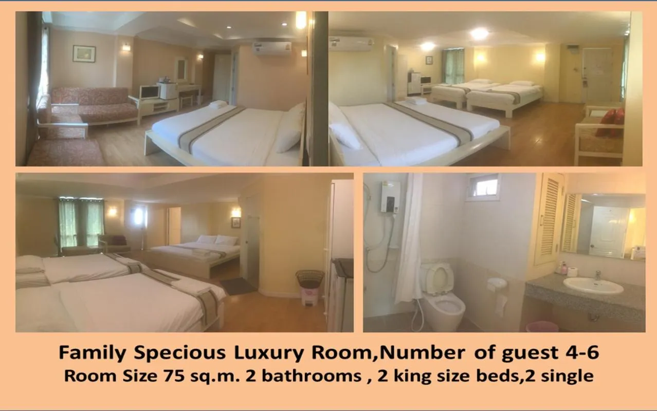 Family Room in Triple Palms House