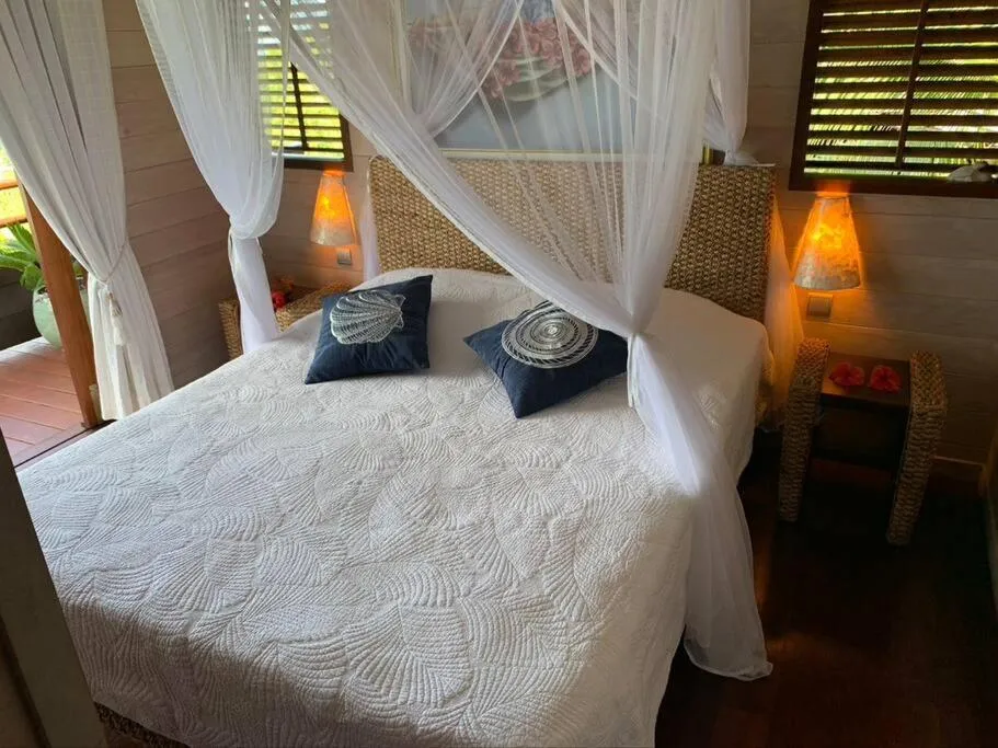 Bed in Villa Moana