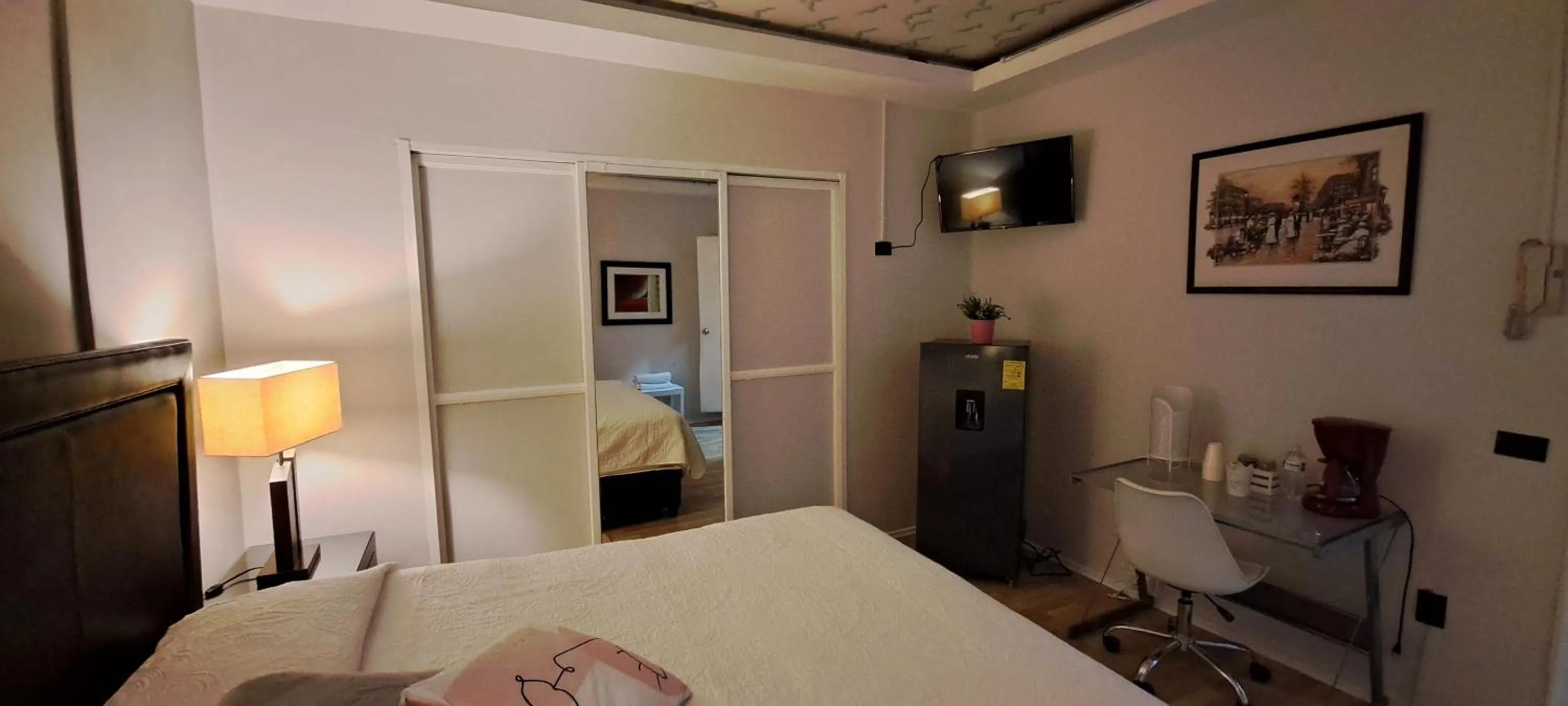 TV and multimedia, Bed in Habitaciones Narvarte Del Valle