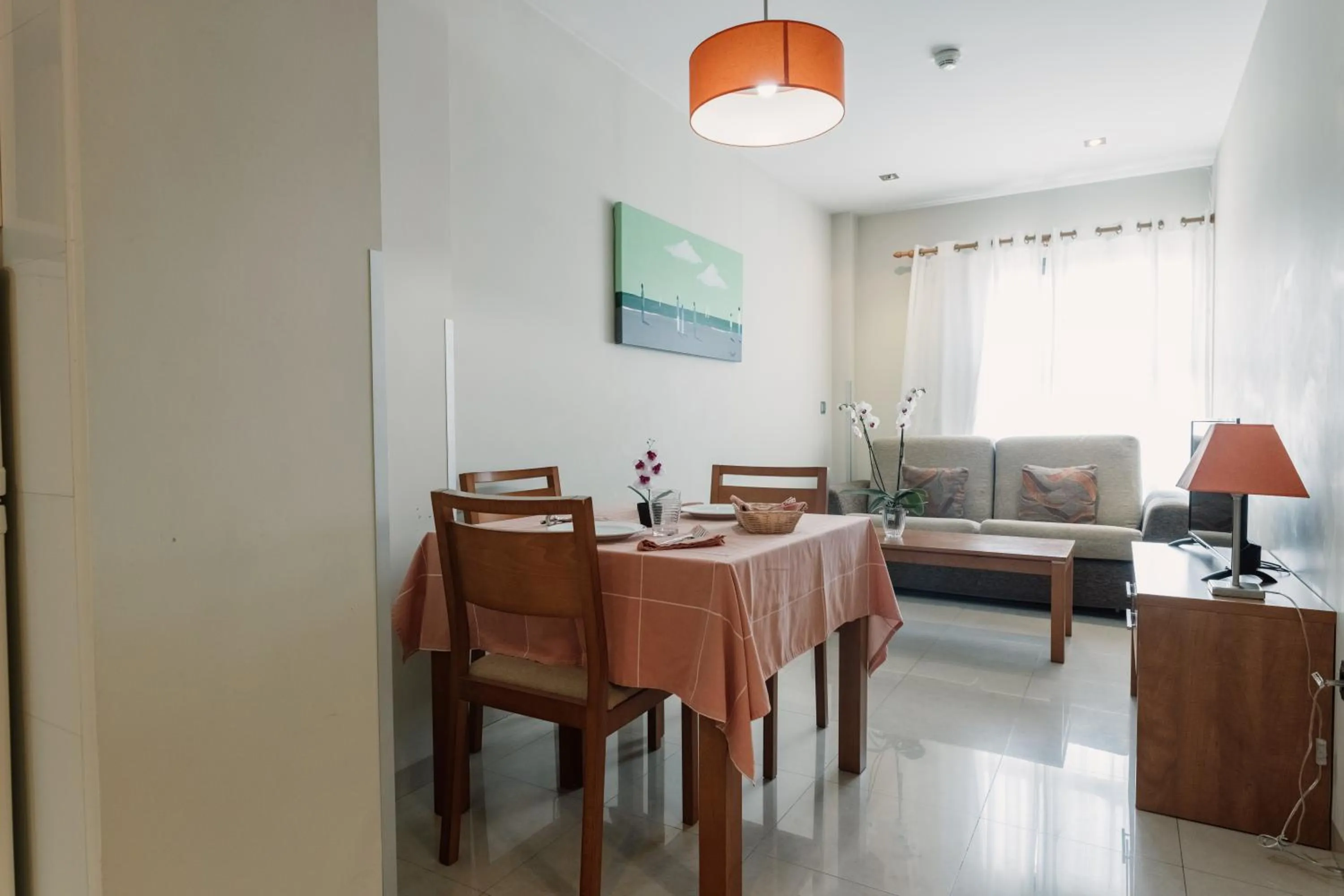 Seating area in Aparthotel Bahía