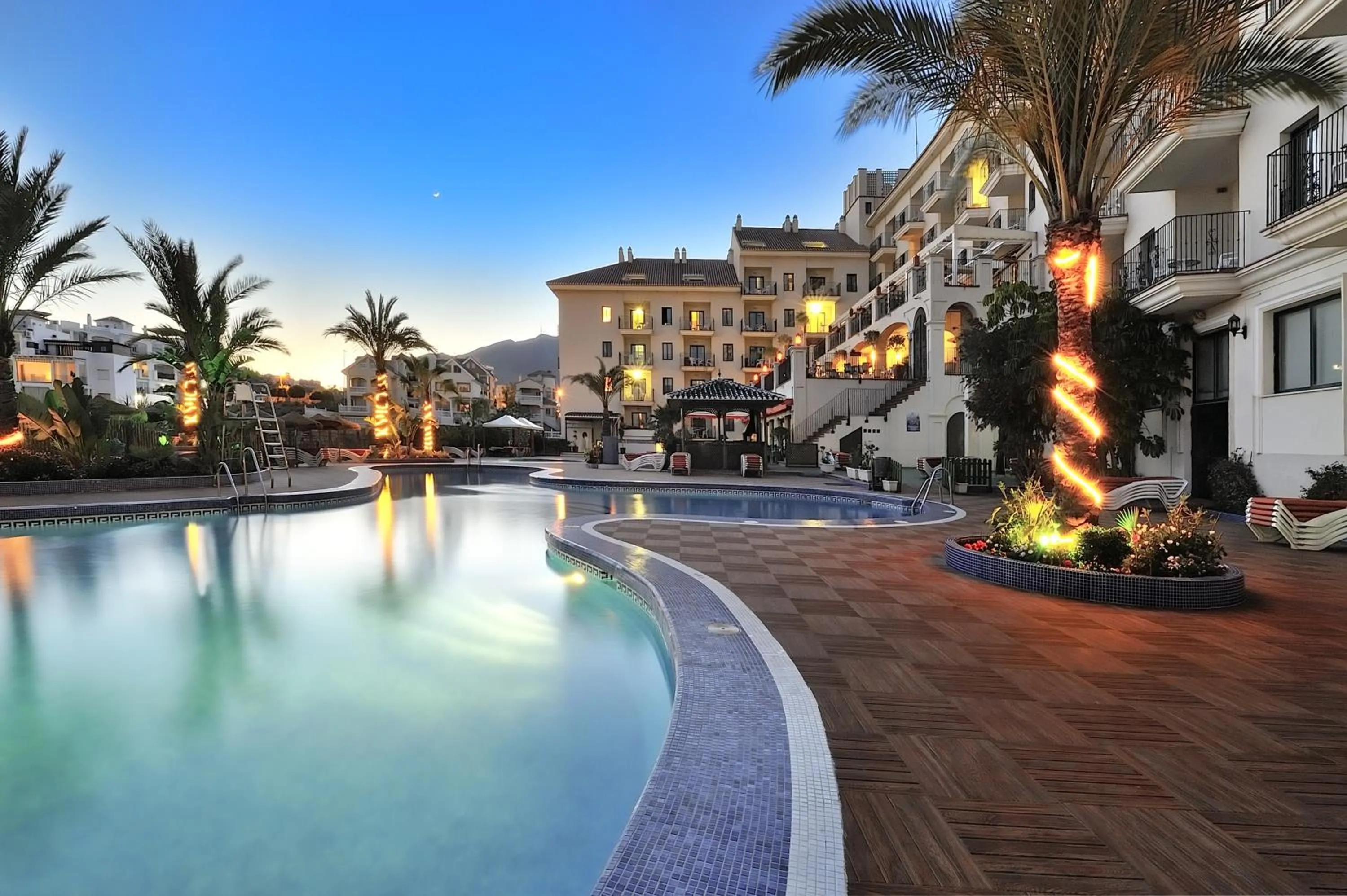 Pool view in Benalmadena Palace Spa