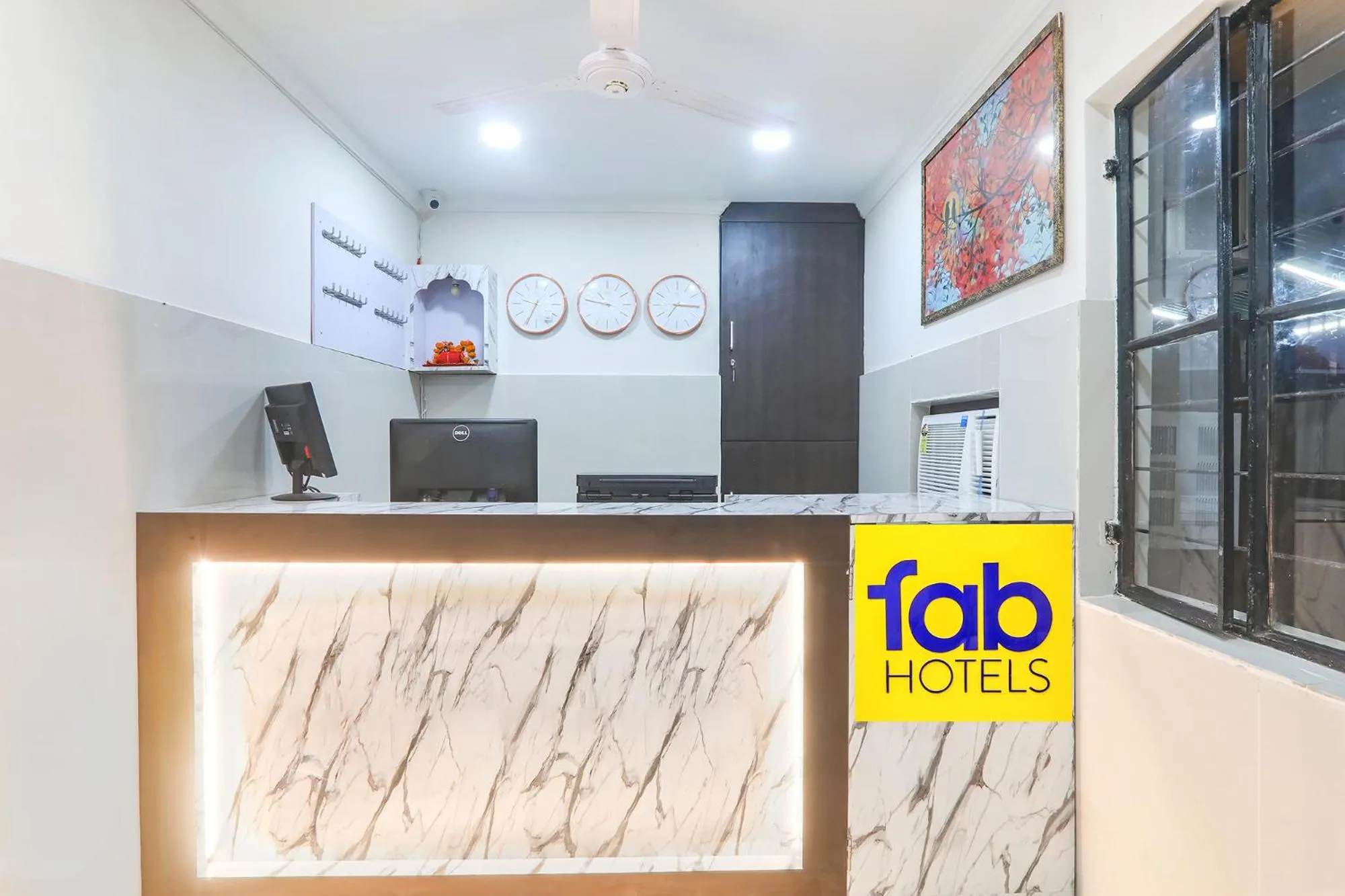 Lobby or reception in FabHotel Shyam Inn