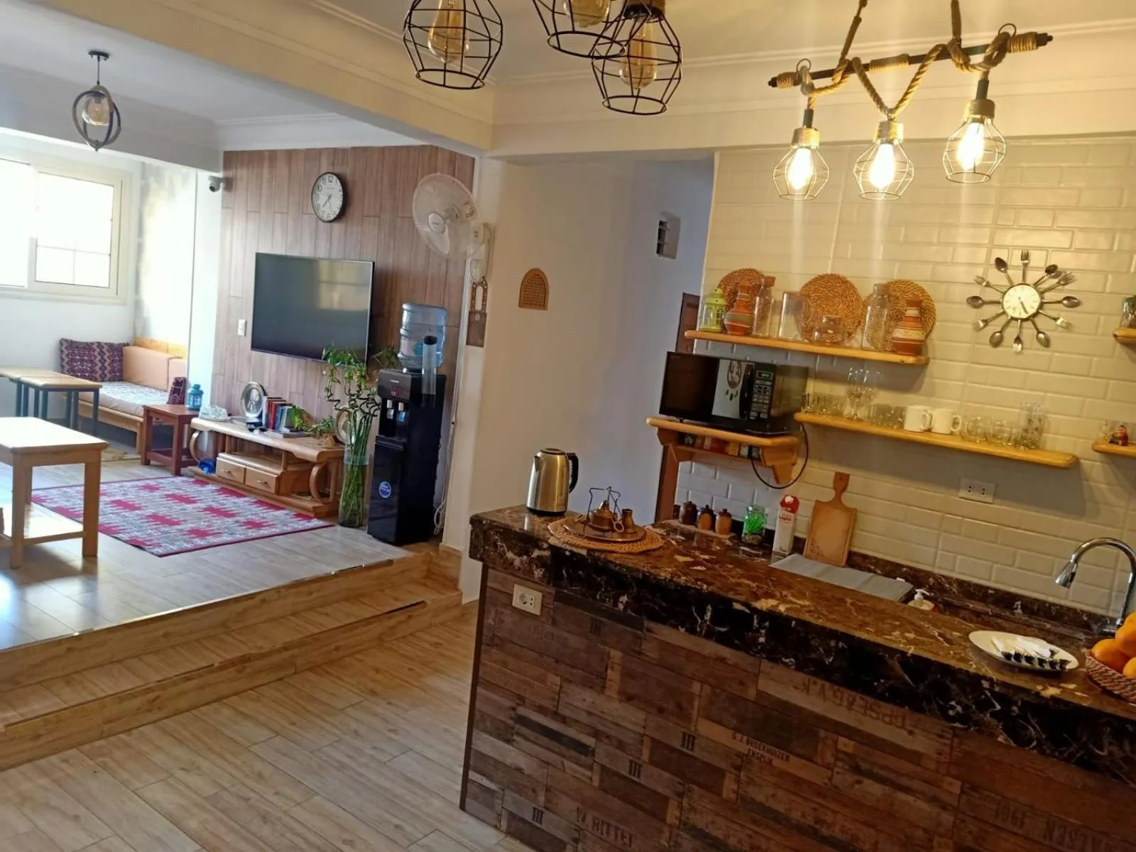 kitchen in Champollion Hostel