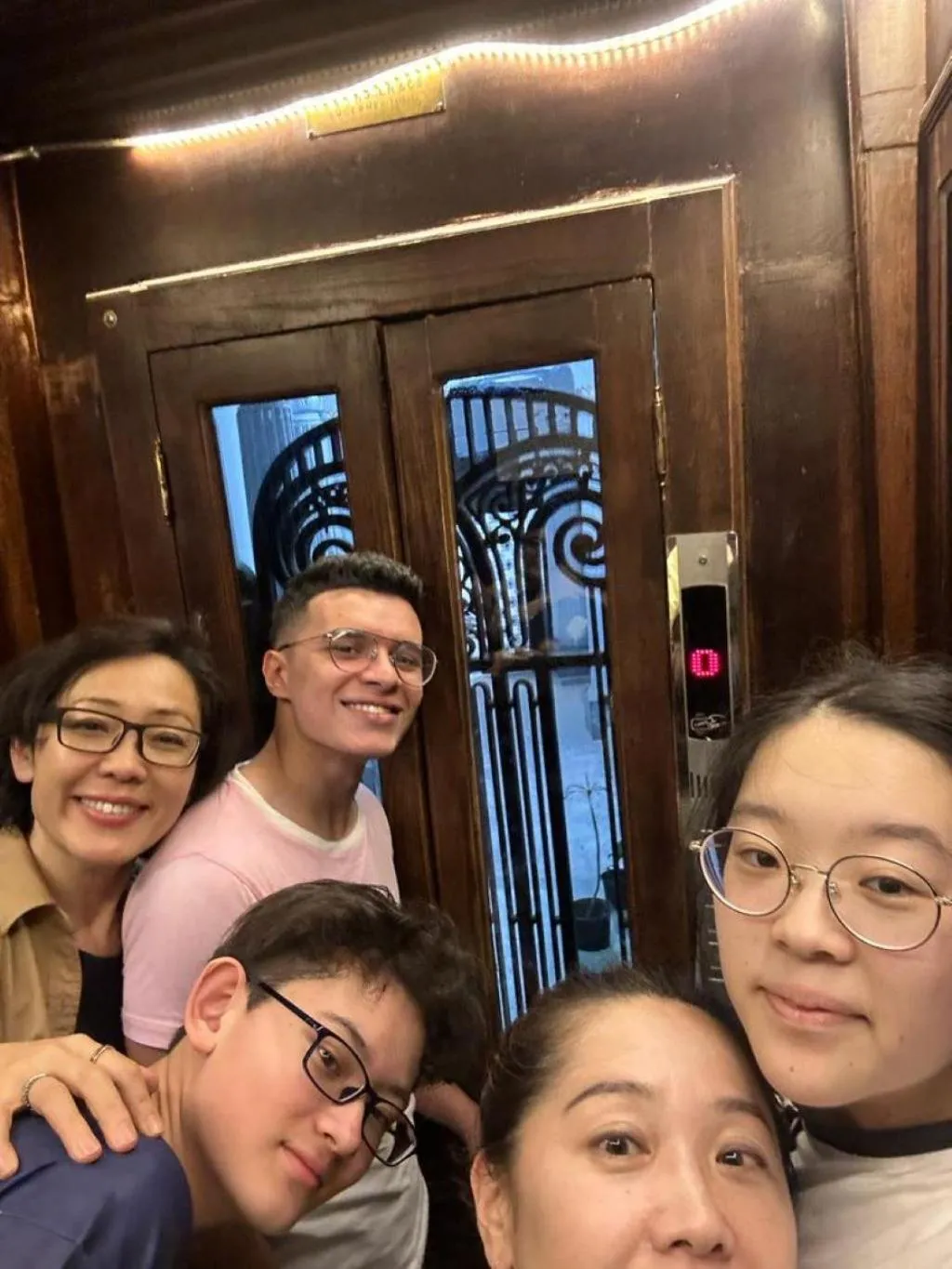 elevator in Champollion Hostel