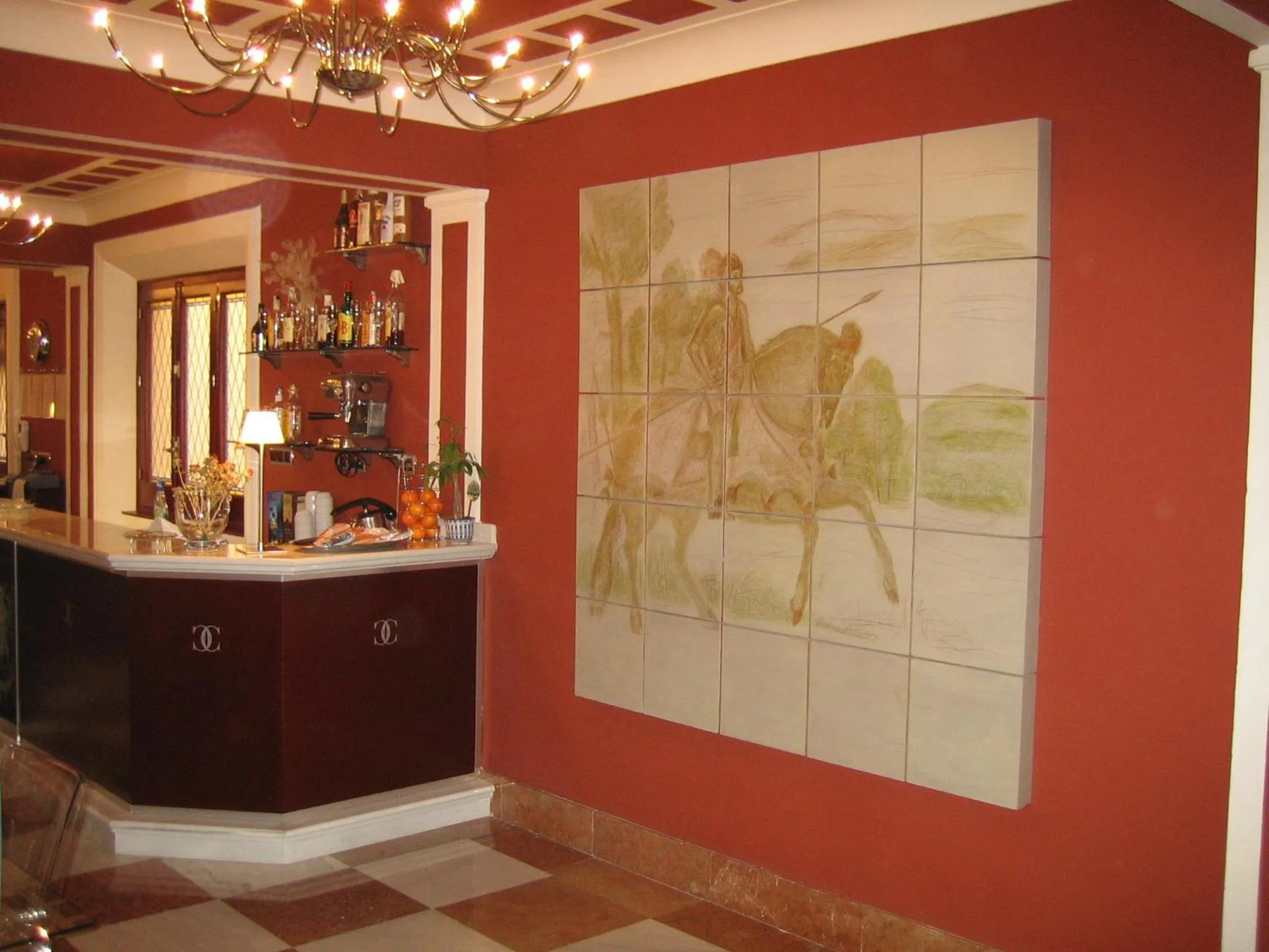 Lobby or reception in Hotel Carlos V