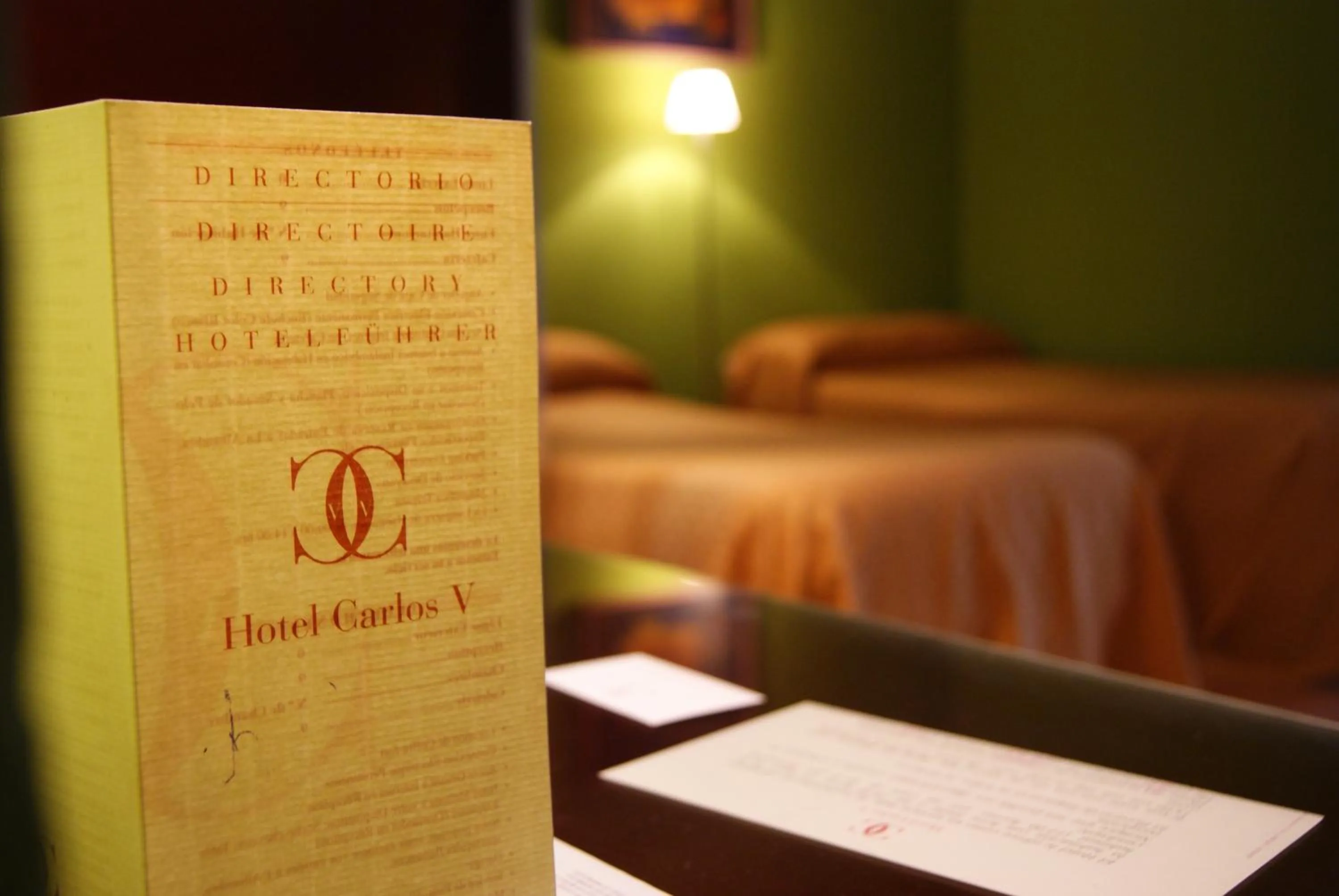 Decorative detail, Bed in Hotel Carlos V