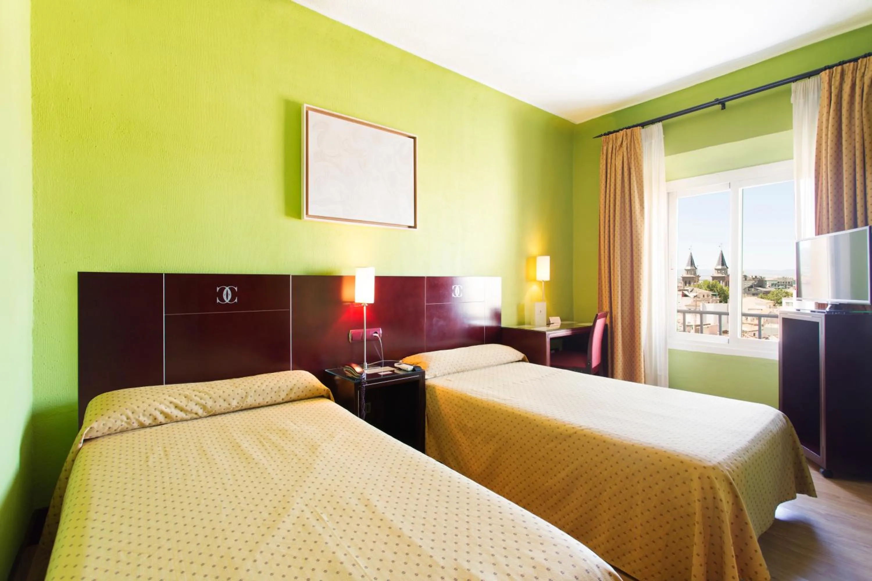 Decorative detail, Bed in Hotel Carlos V